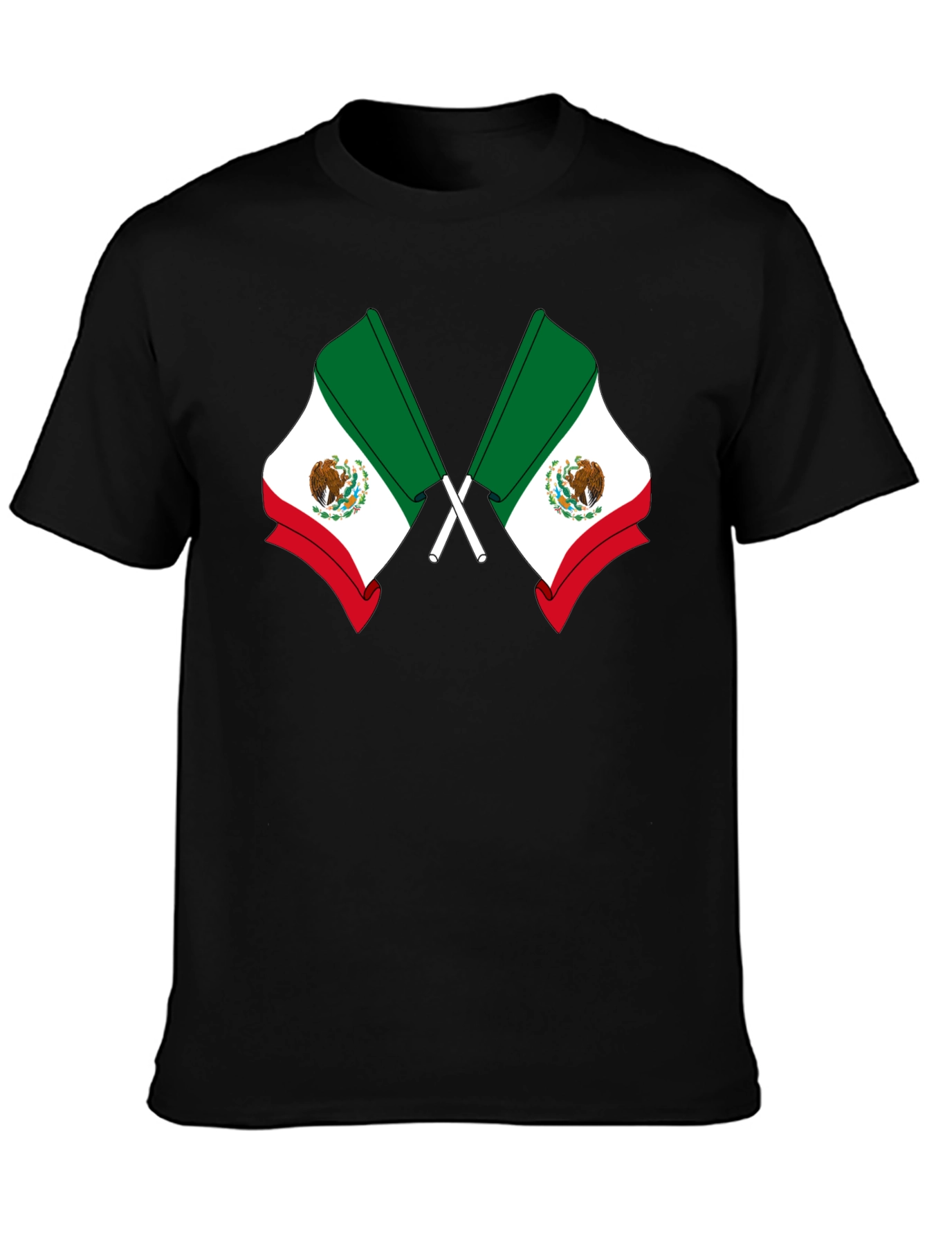 Black Mexican Flag T-Shirt - Viva Mexico! view 3