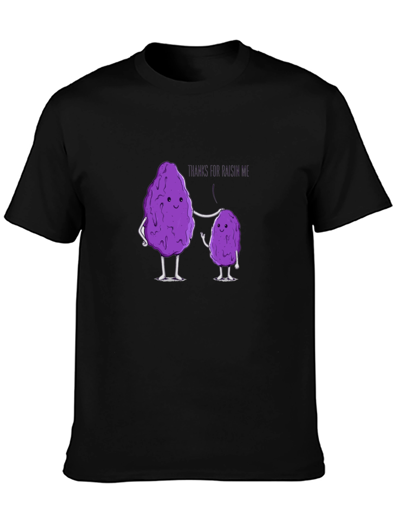 Black Funny Raisin Pun T-Shirt - Thanks for Raisin' Me view 3