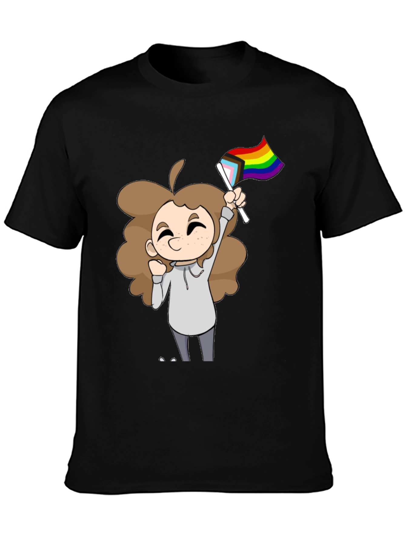 Black Pride Cartoon T-Shirt view 3