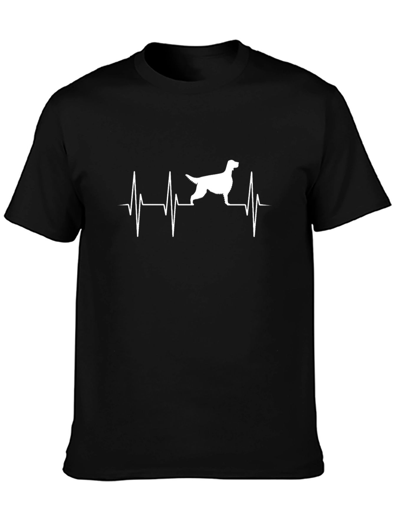 Black Dog Heartbeat T-Shirt - Men's Graphic Tee view 3