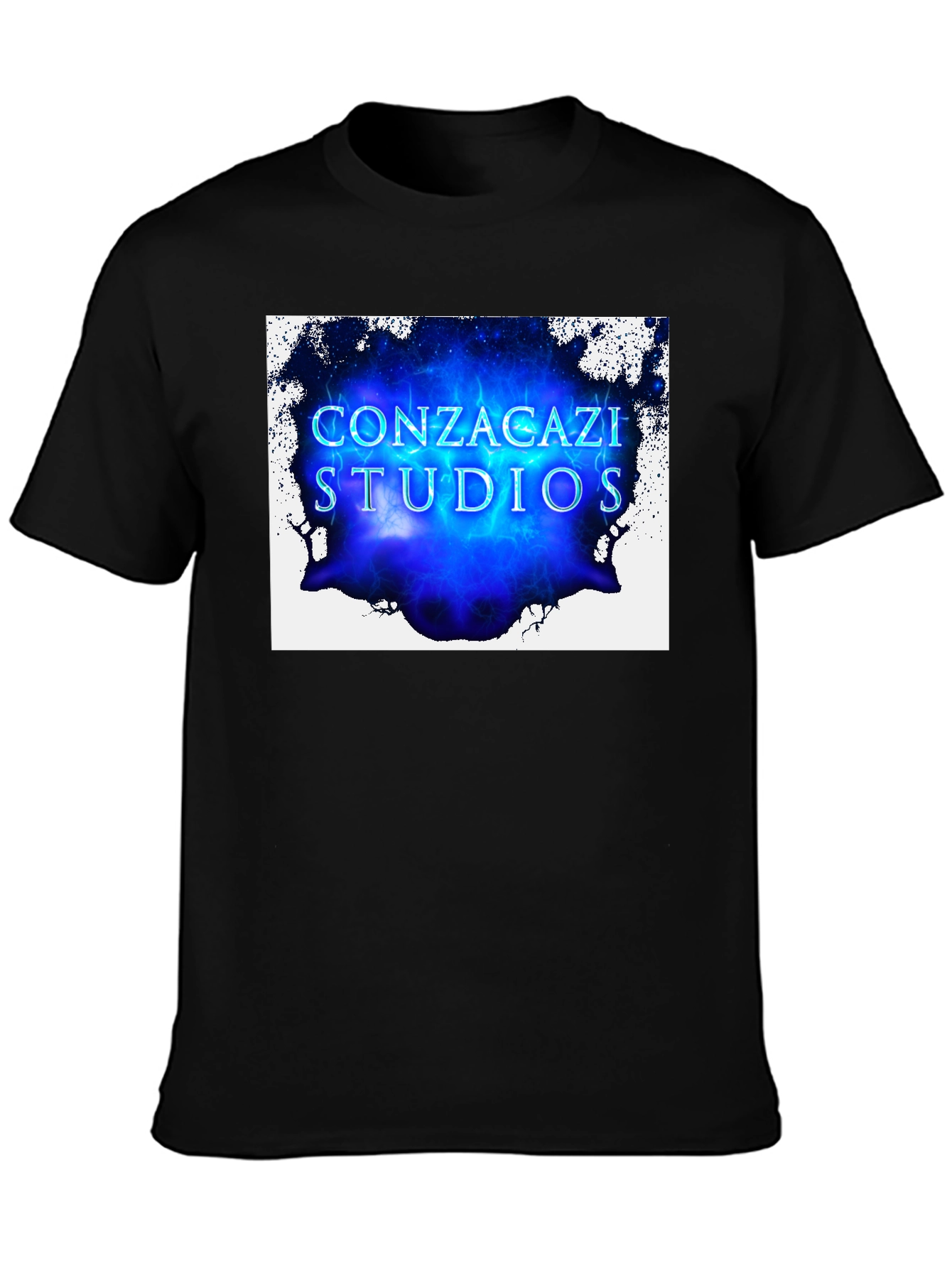 Black Conzacazi Studios Black Graphic T-Shirt view 3