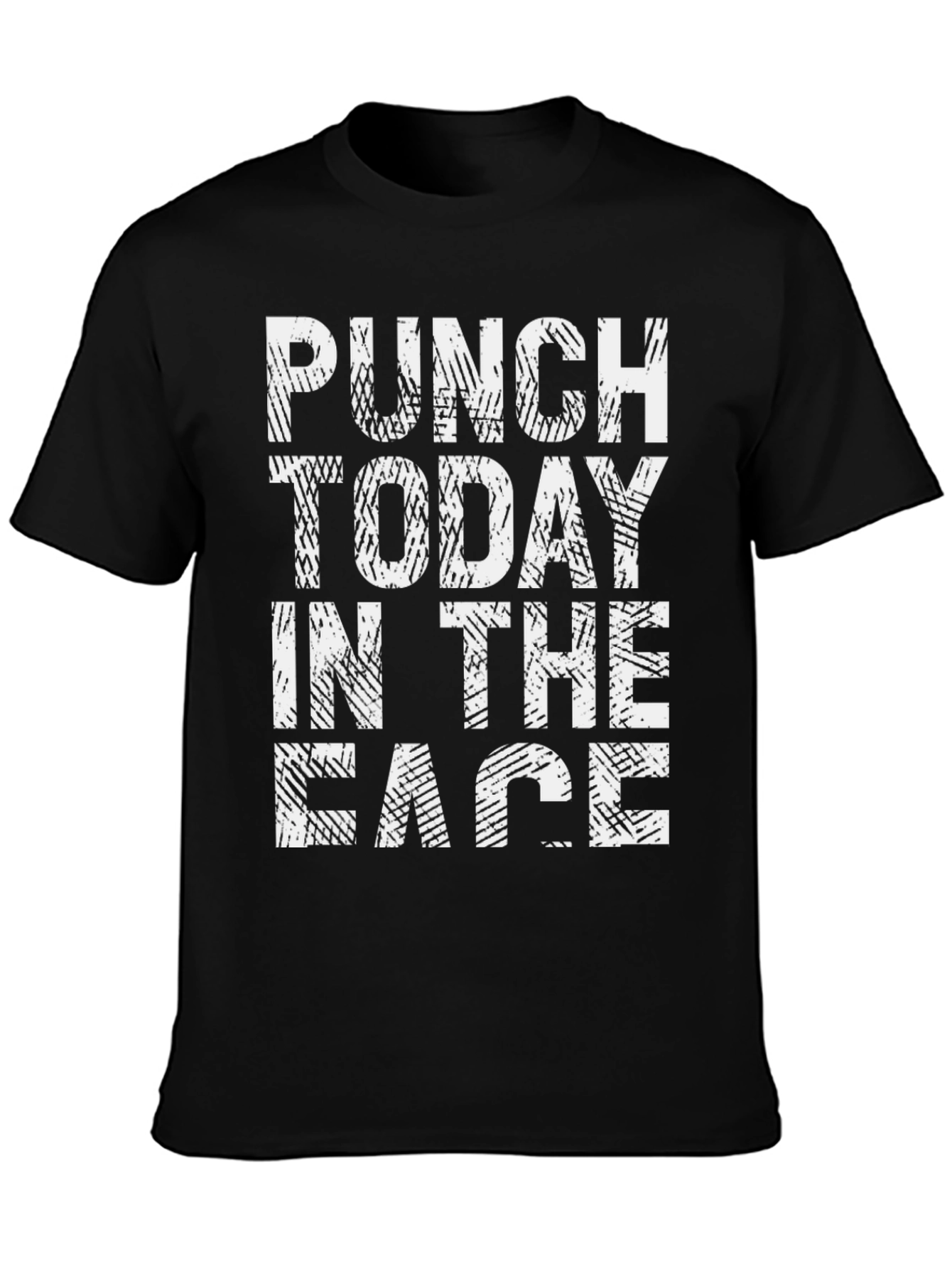 Black Punch Today in the Face T-Shirt view 3