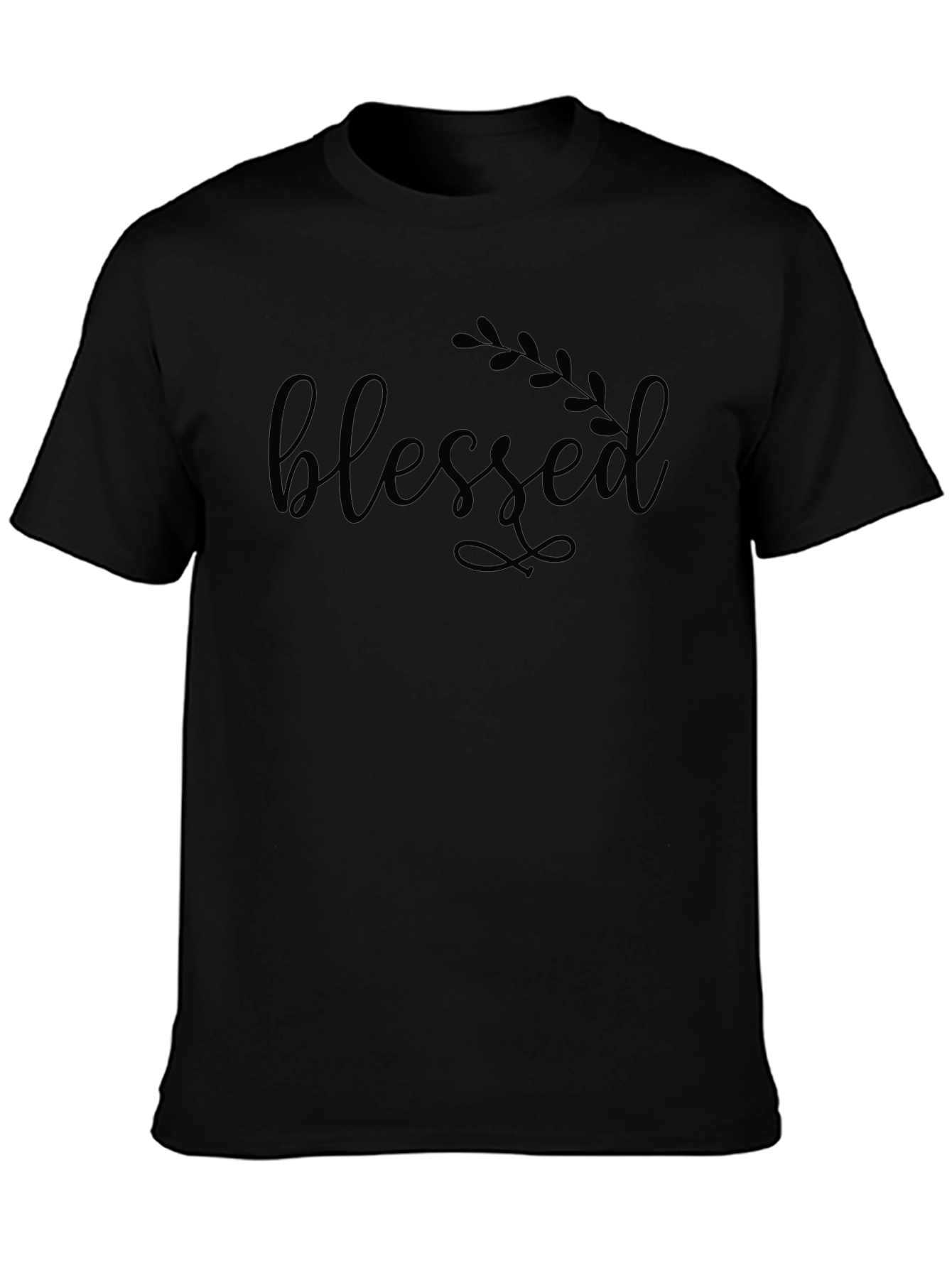 Black Blessed Graphic T-Shirt - Stylish and Comfortable view 3