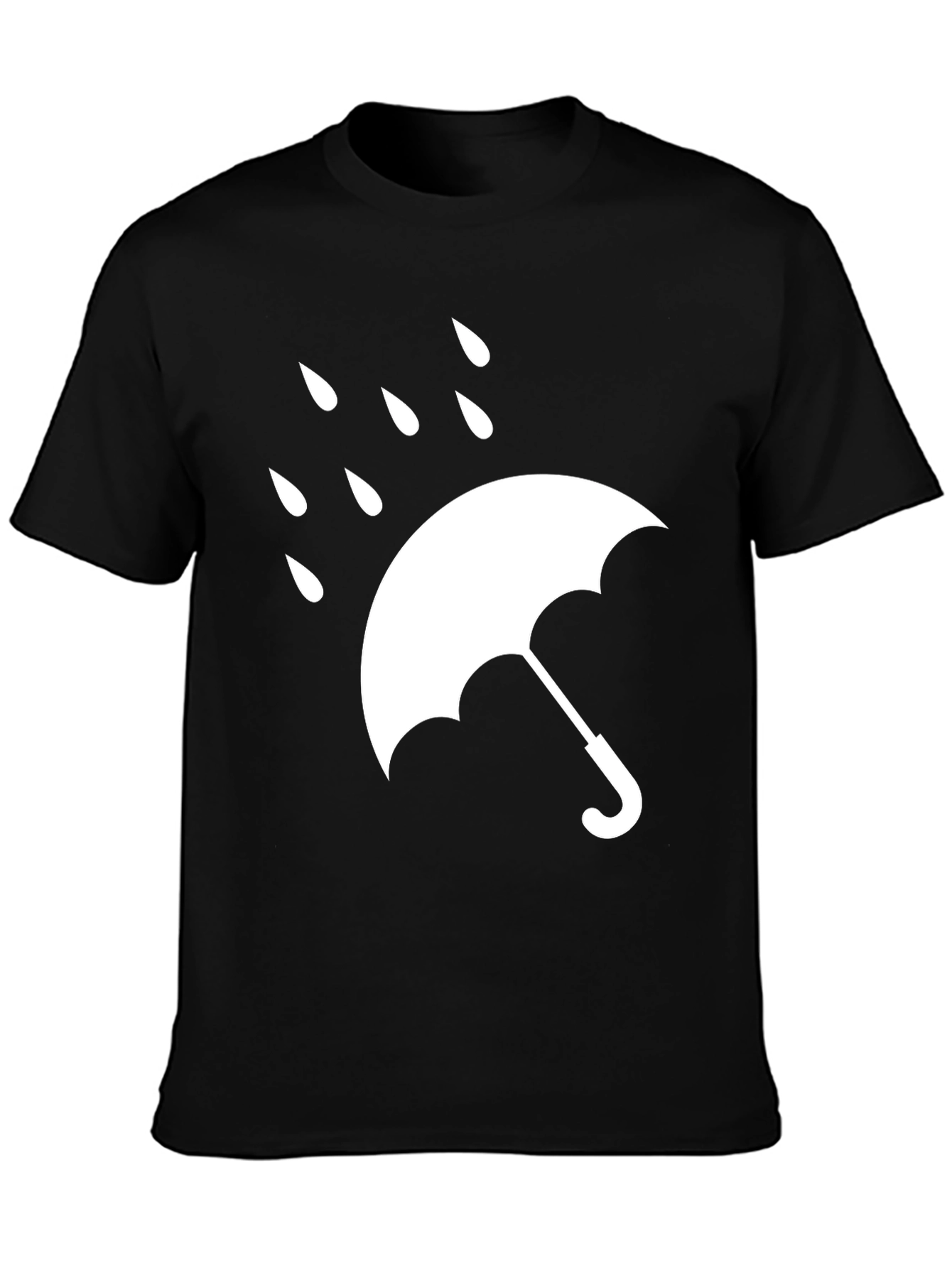 Black Umbrella Graphic T-Shirt - Weather Ready Tee view 3