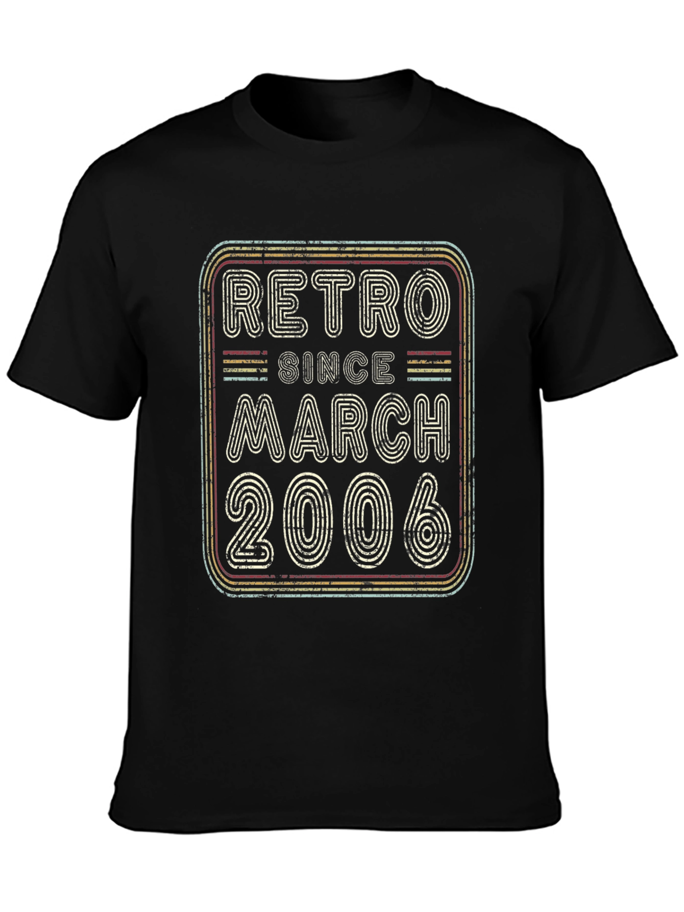 Black Retro March 2006 Graphic Tee view 3