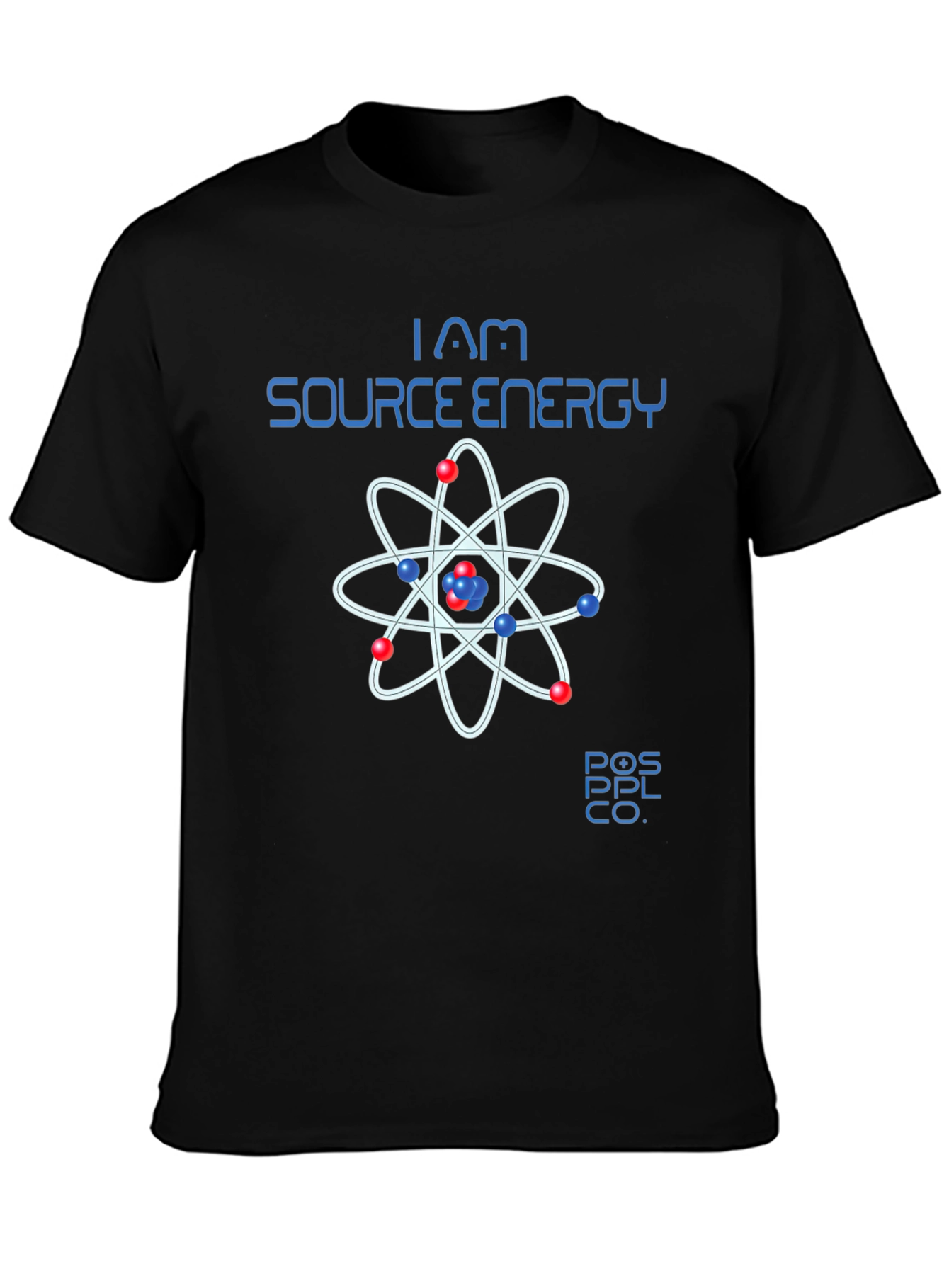 Black I Am Source Energy Graphic T-Shirt view 3