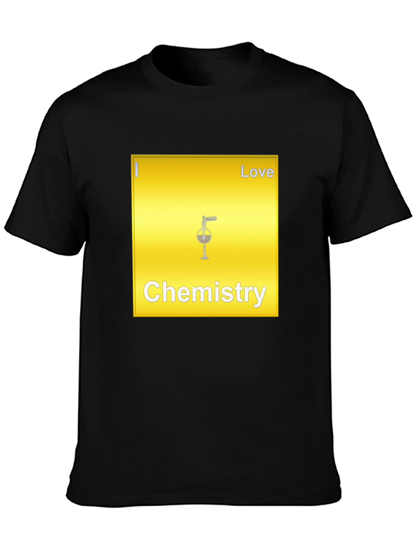 Black Chemistry Love T-Shirt - Black Cotton view 3