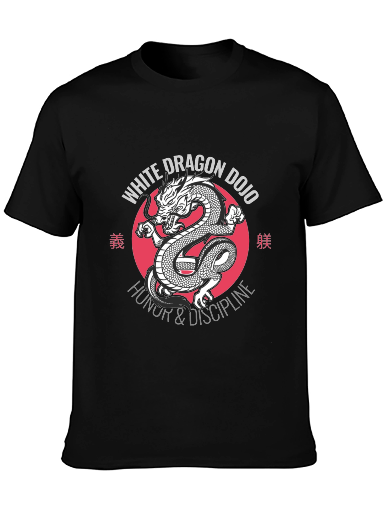 White Dragon Dojo Graphic Tee - Honor & Discipline - 3