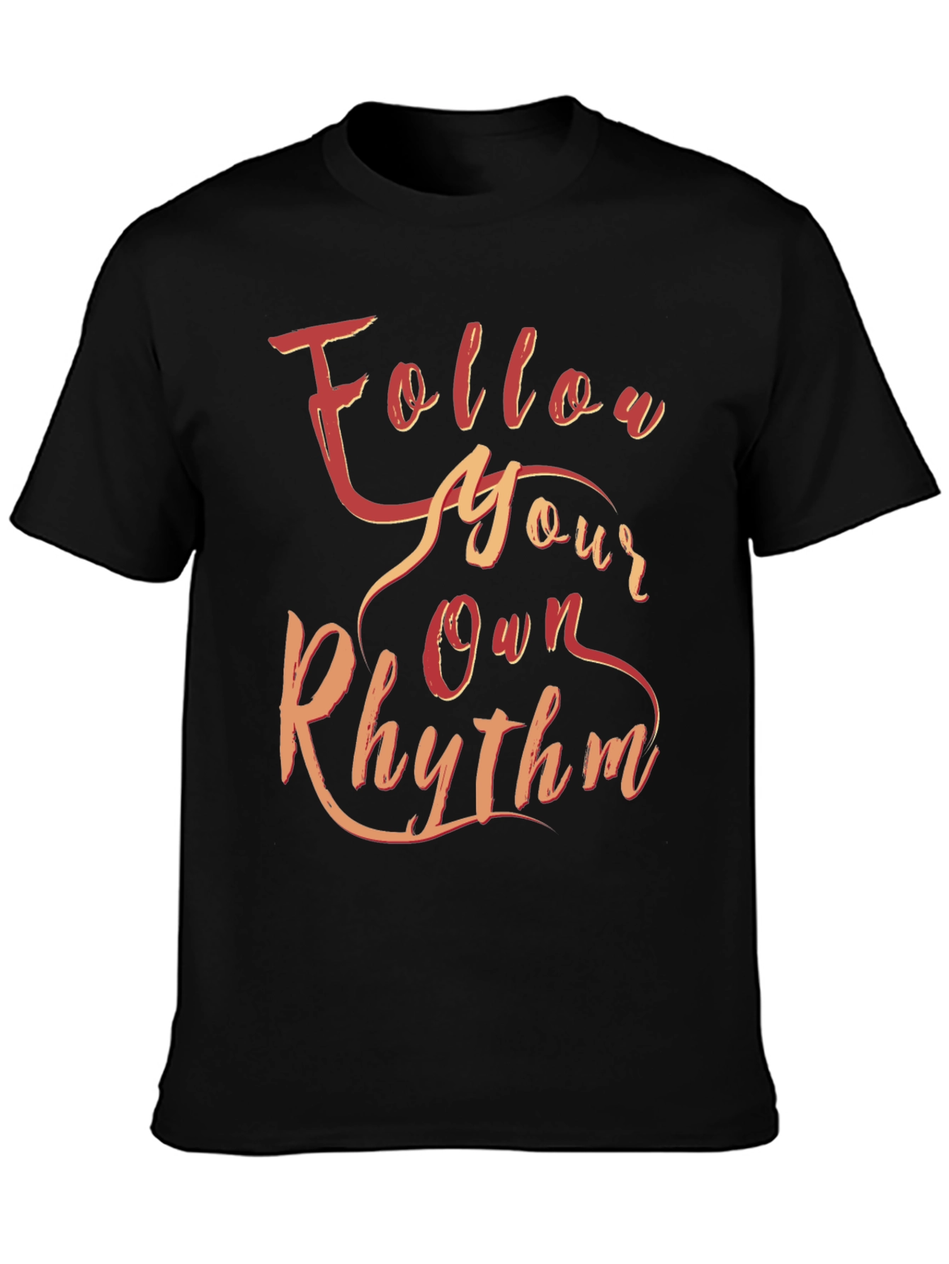 Black Follow Your Own Rhythm Graphic Tee view 3