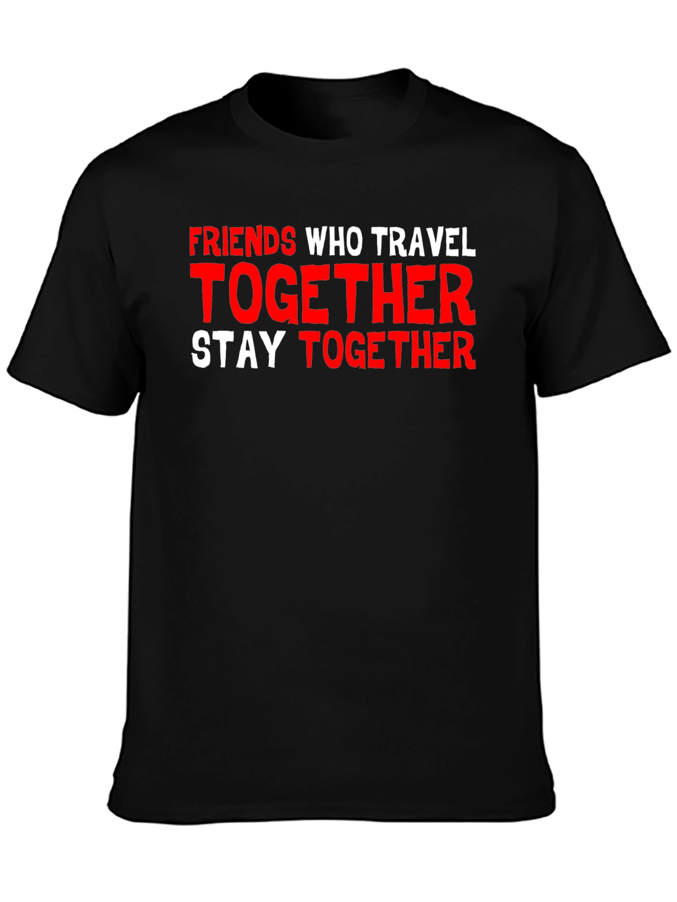 Black Friends Who Travel Together Graphic T-Shirt view 3