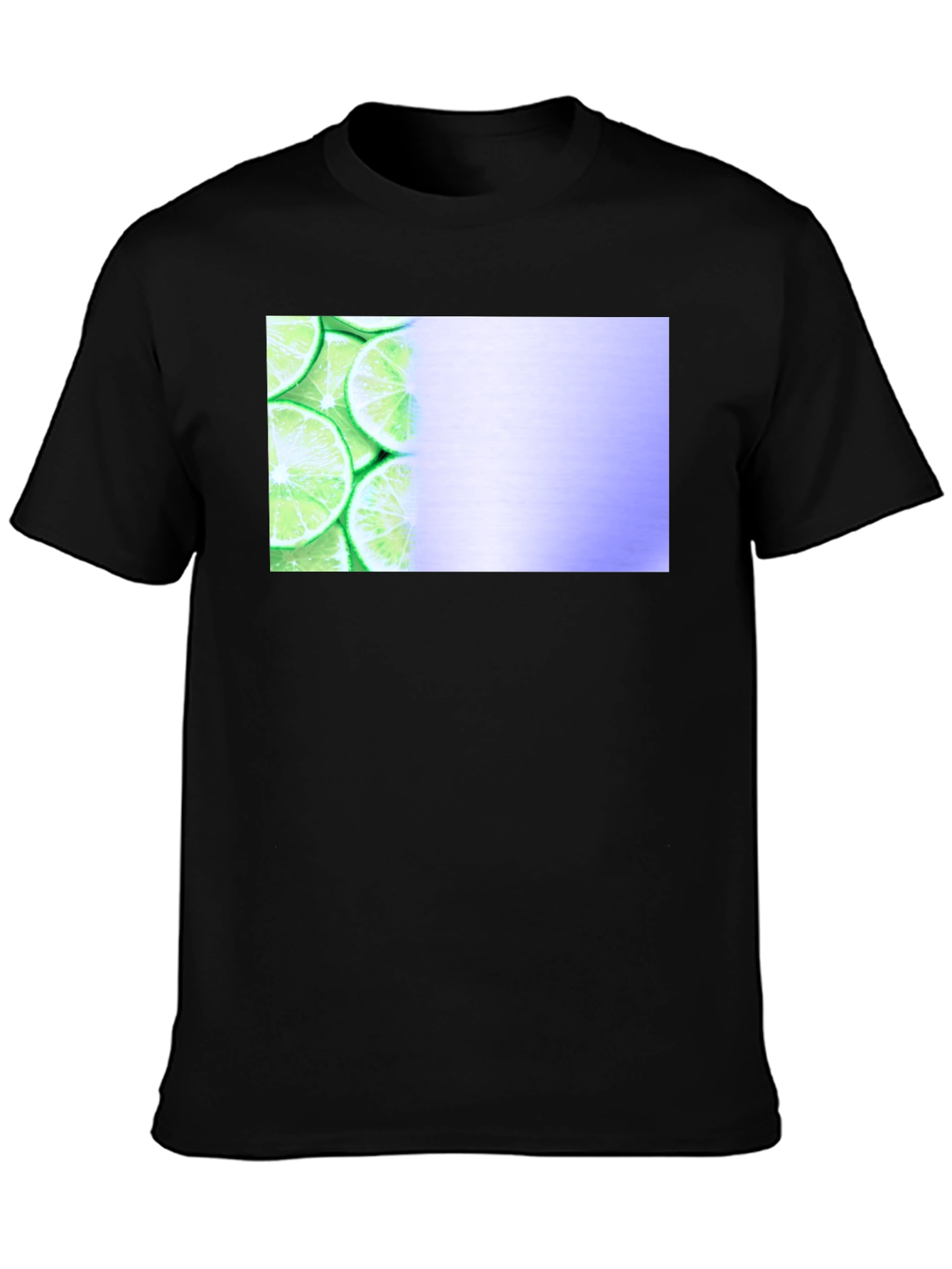 Black Lime Slice Graphic Tee - Black Casual Shirt view 3