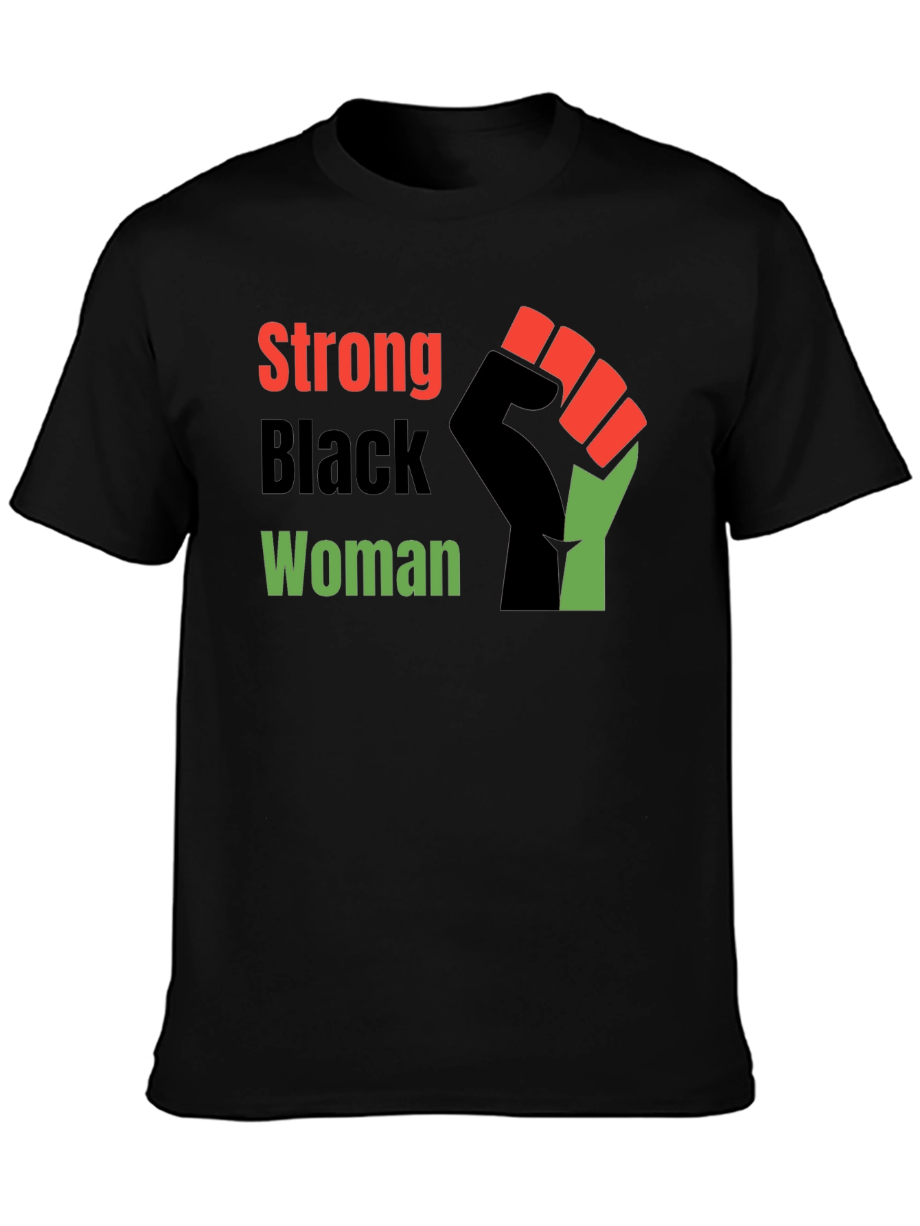 Black Strong Black Woman Graphic Tee - Empowering Design view 3