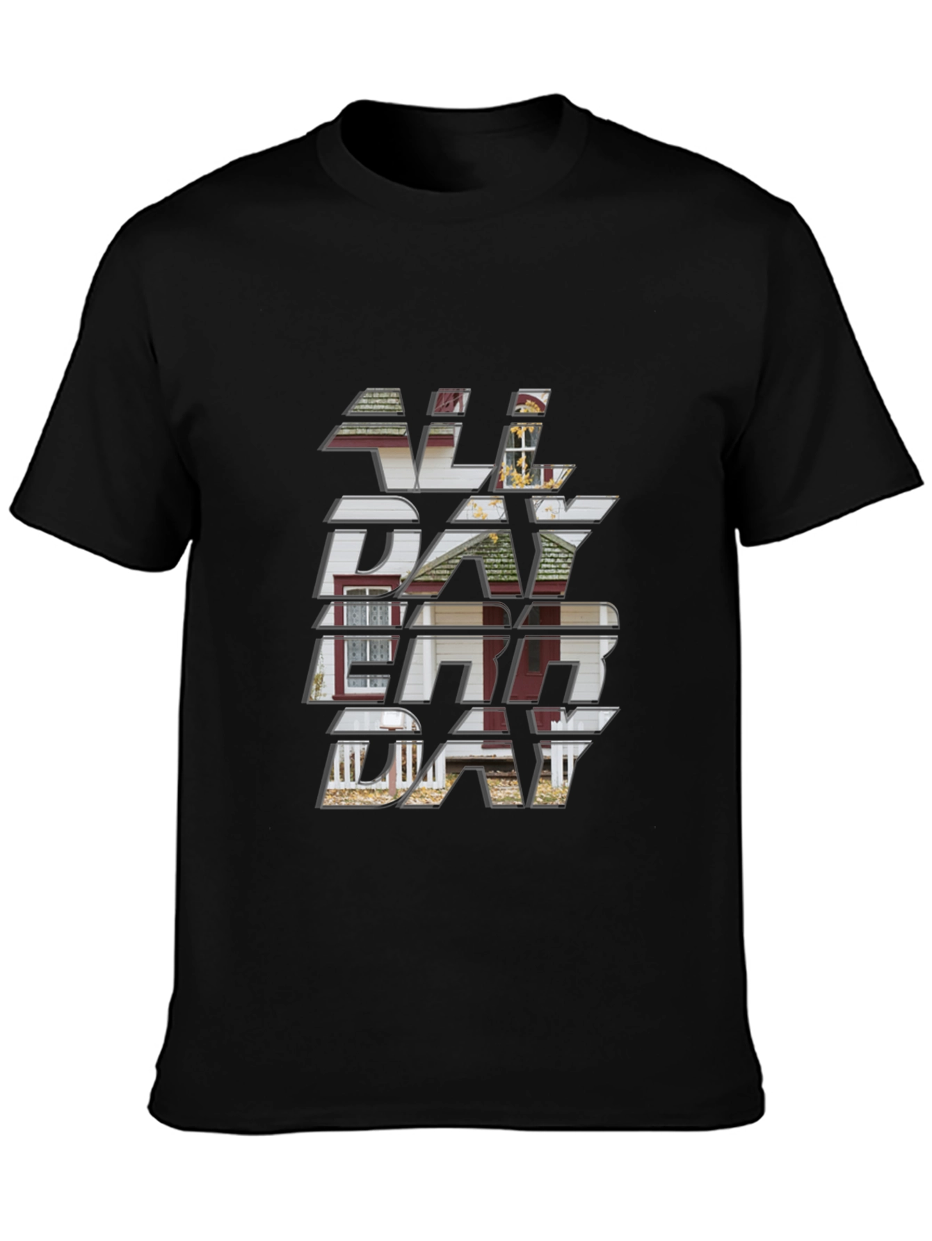 Black All Day Everyday Graphic Tee view 3