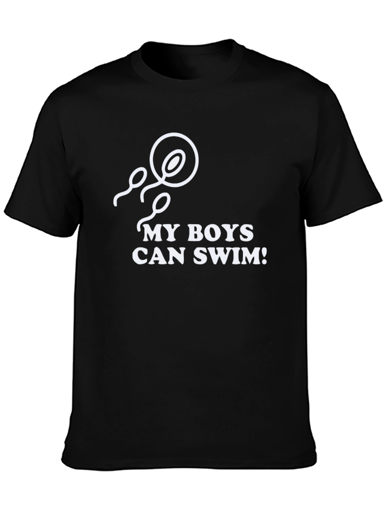 Black My Boys Can Swim T-Shirt Funny Adult Humor view 3