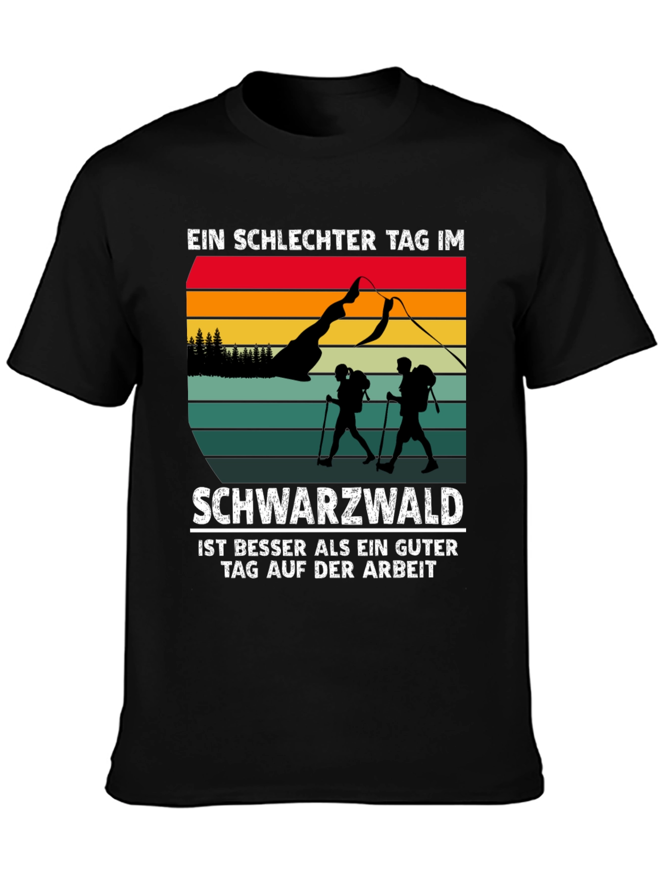 Black Black Forest Hiking T-Shirt view 3