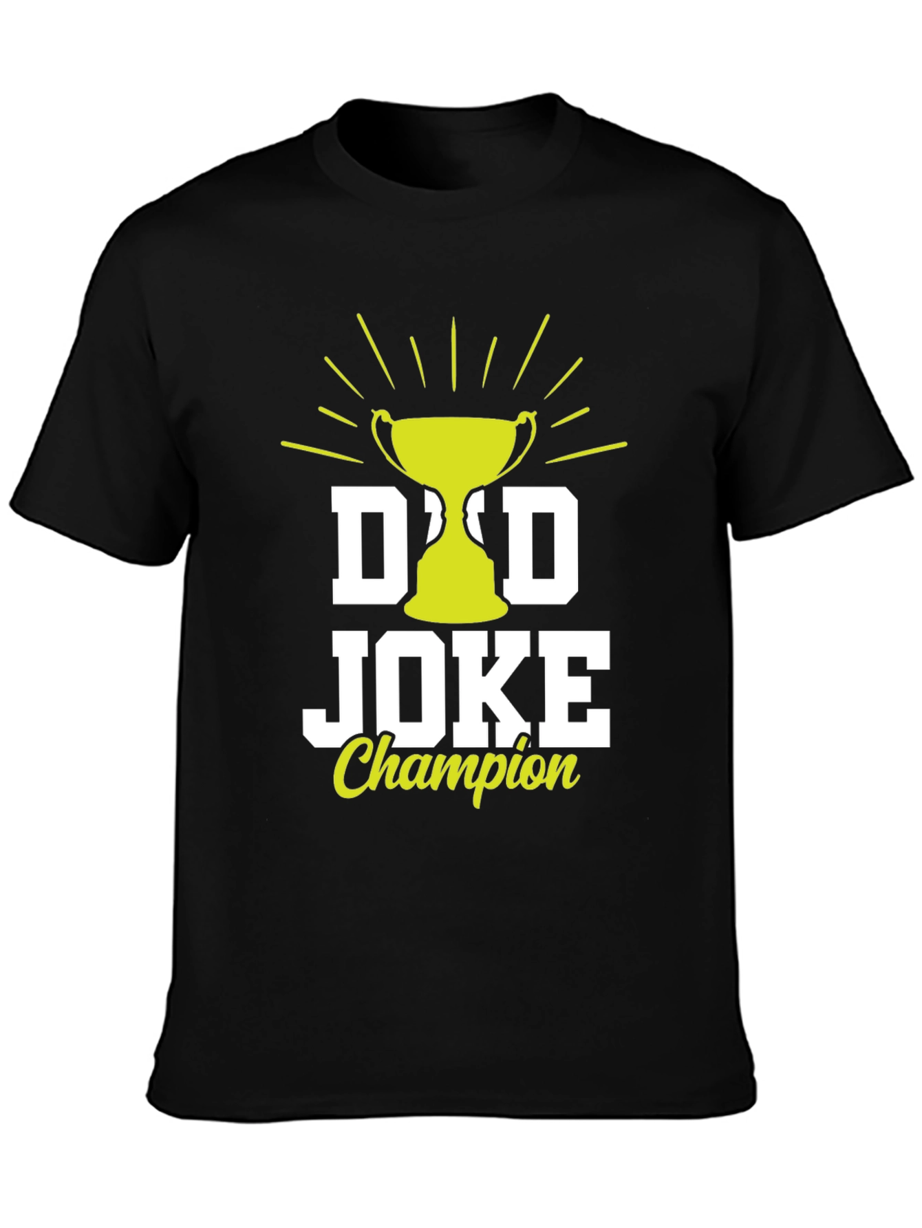 Black Dad Joke Champion Graphic T-Shirt view 3
