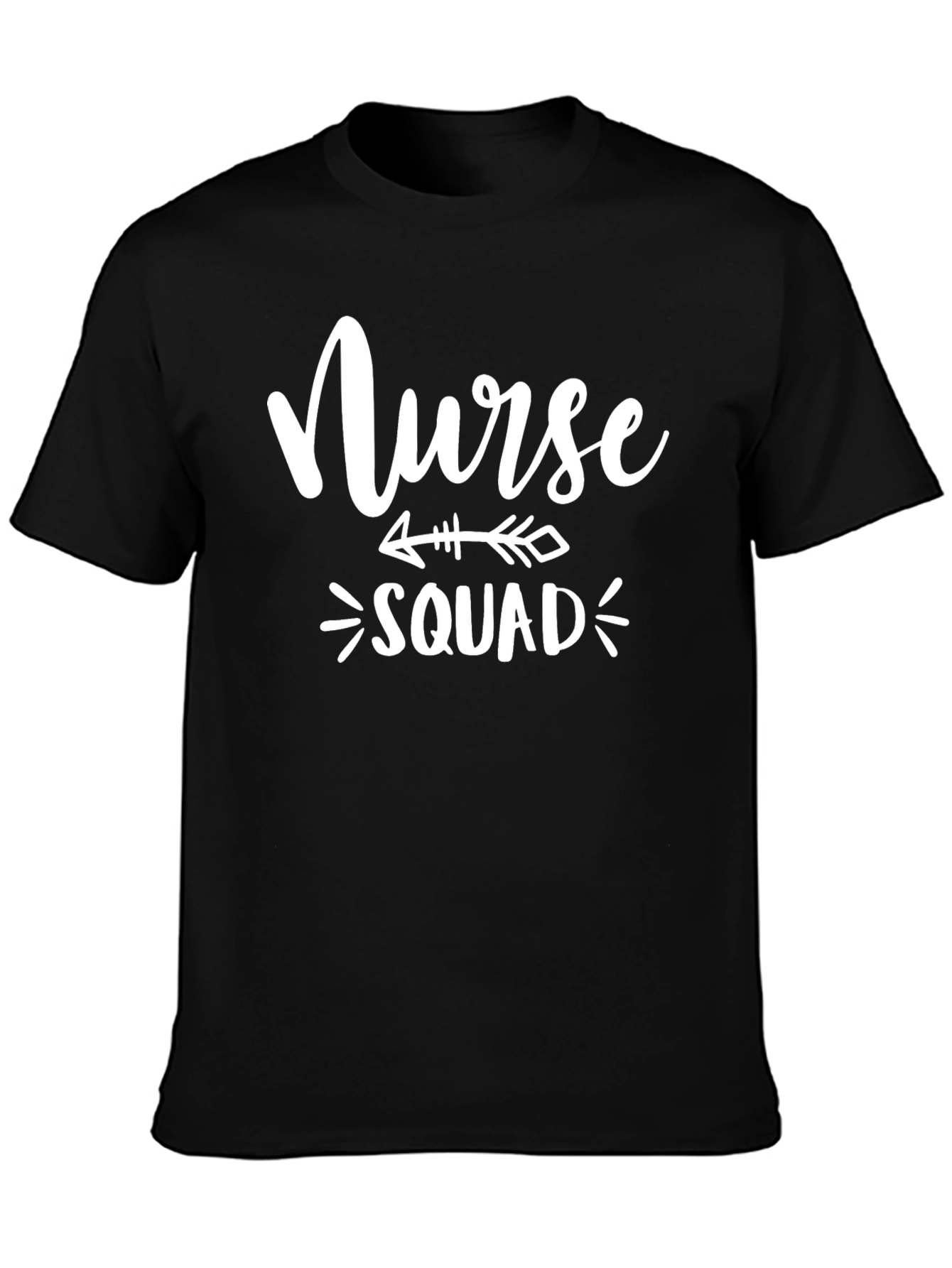 Black Nurse Squad Arrow T-Shirt view 3