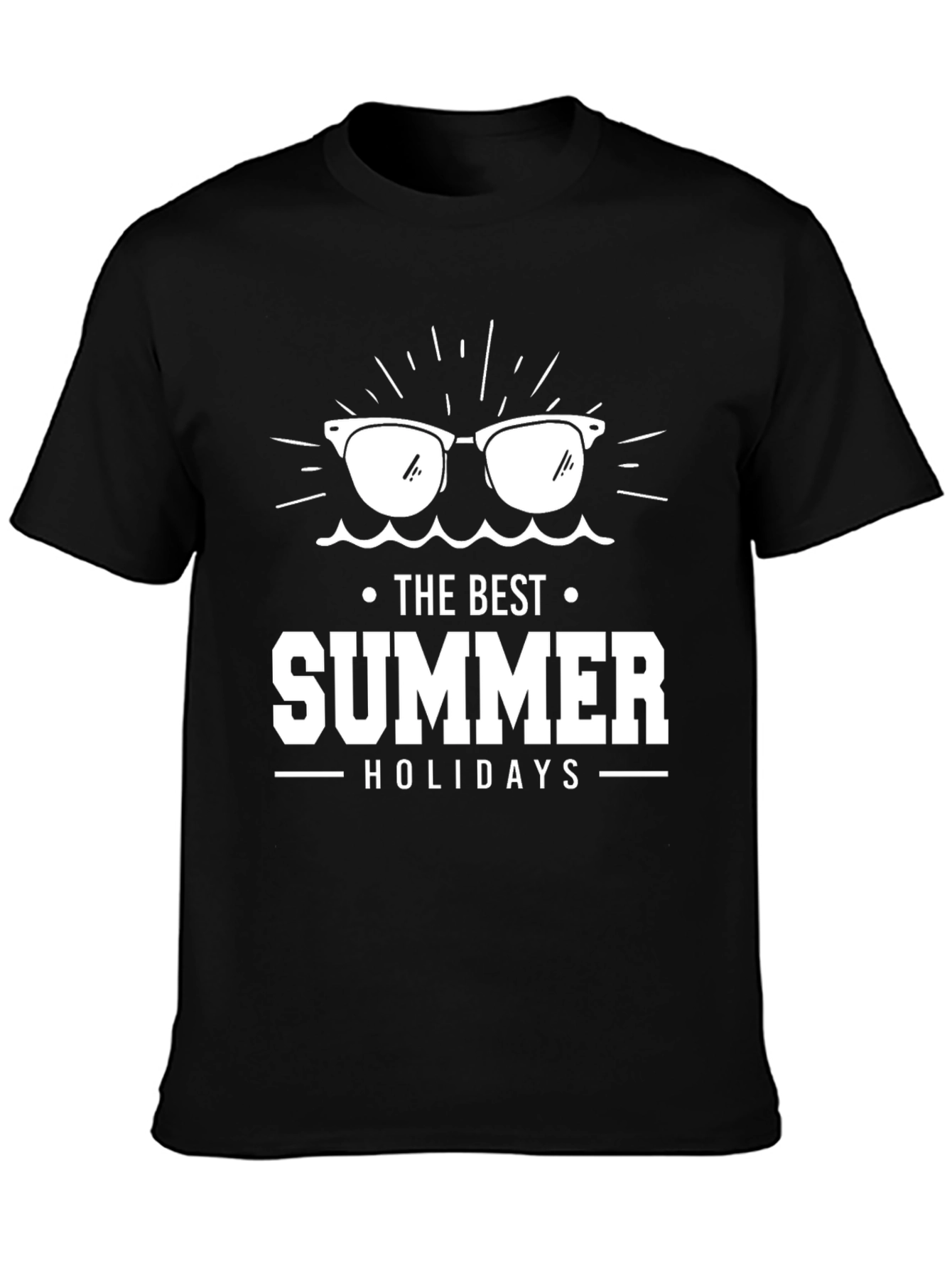 Black Summer Holiday Graphic Tee view 3