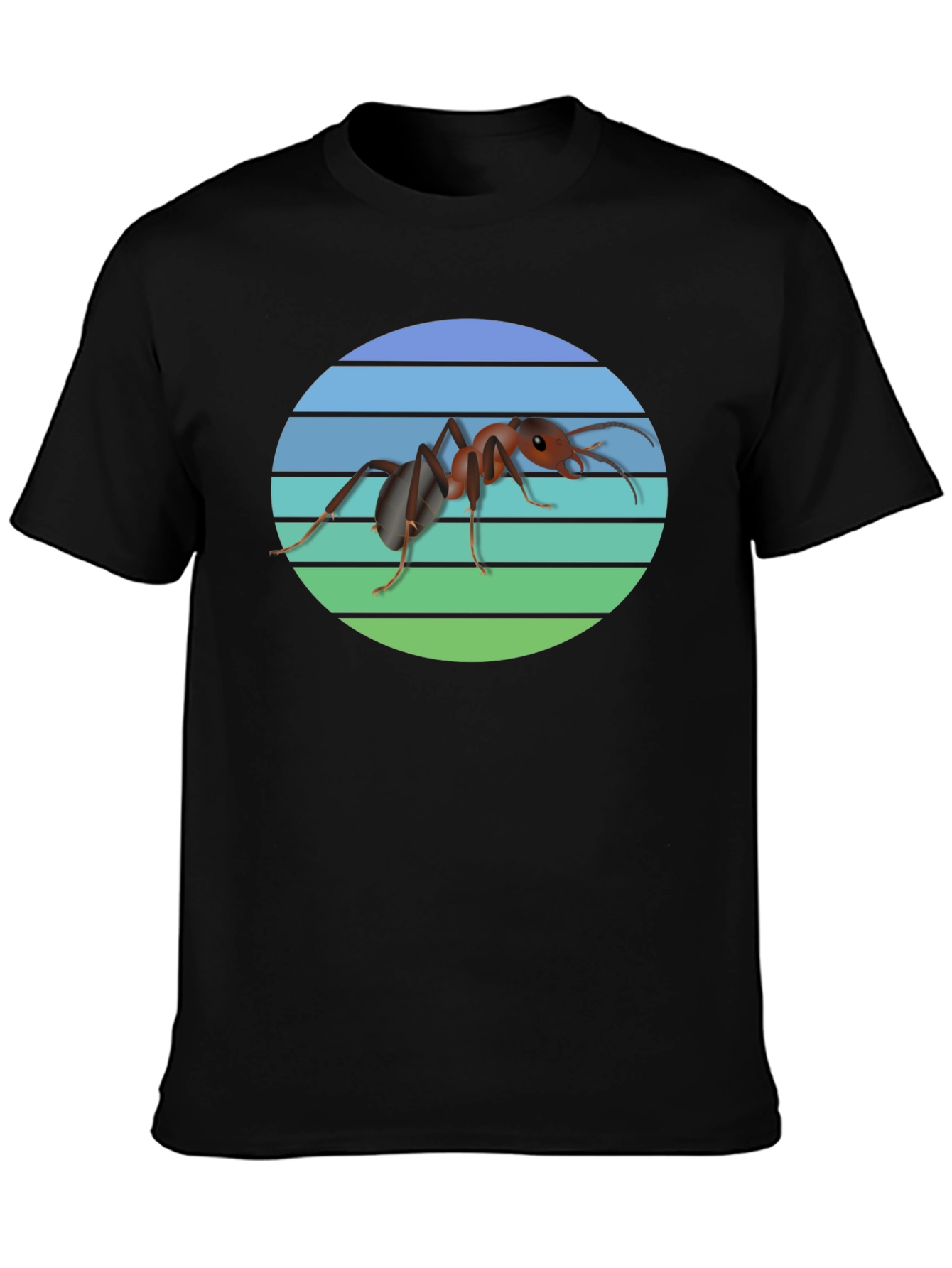 Black Ant Graphic T-Shirt - Cool Insect Design view 3