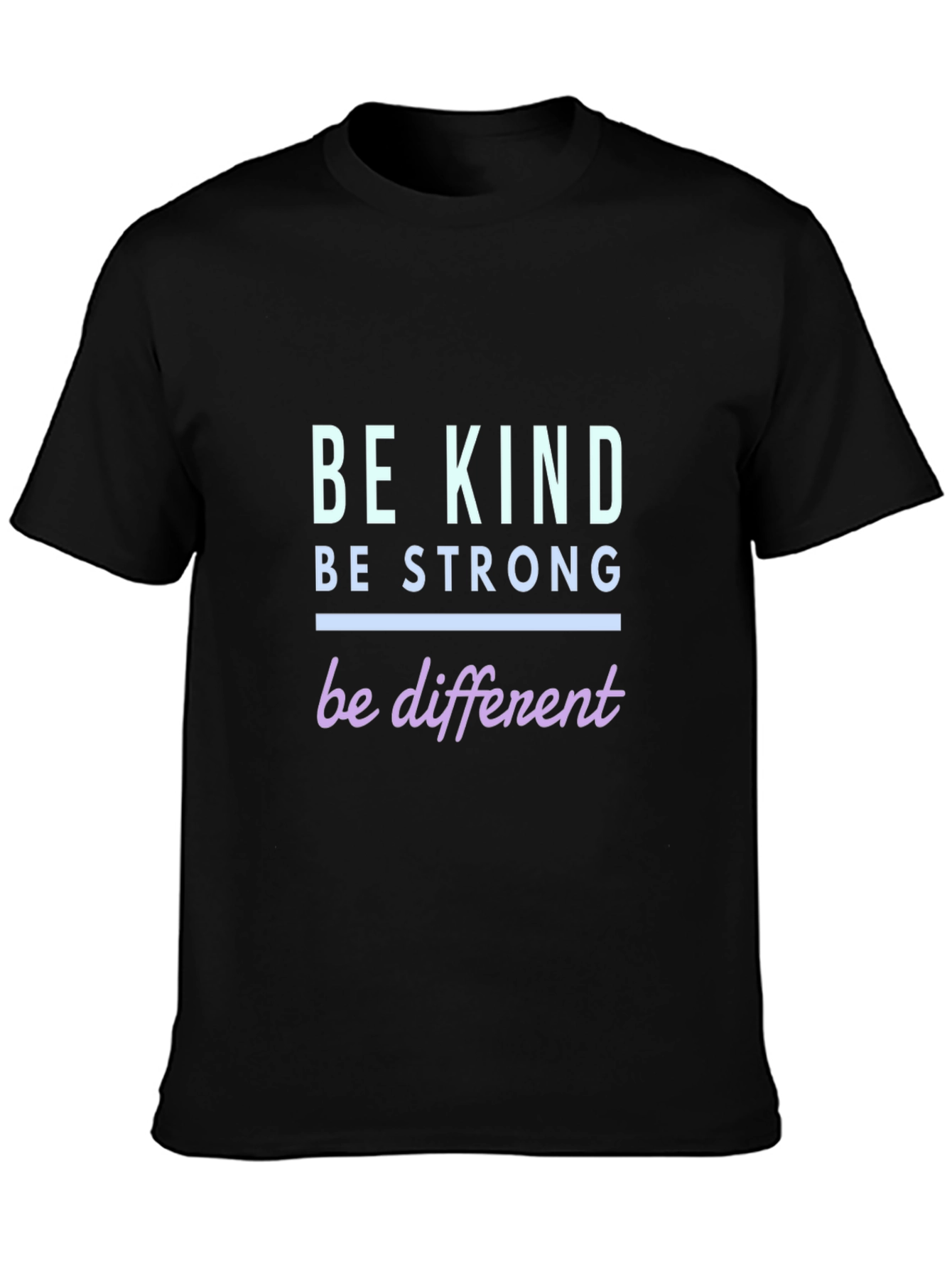 Black Be Kind, Be Strong Graphic T-Shirt view 3