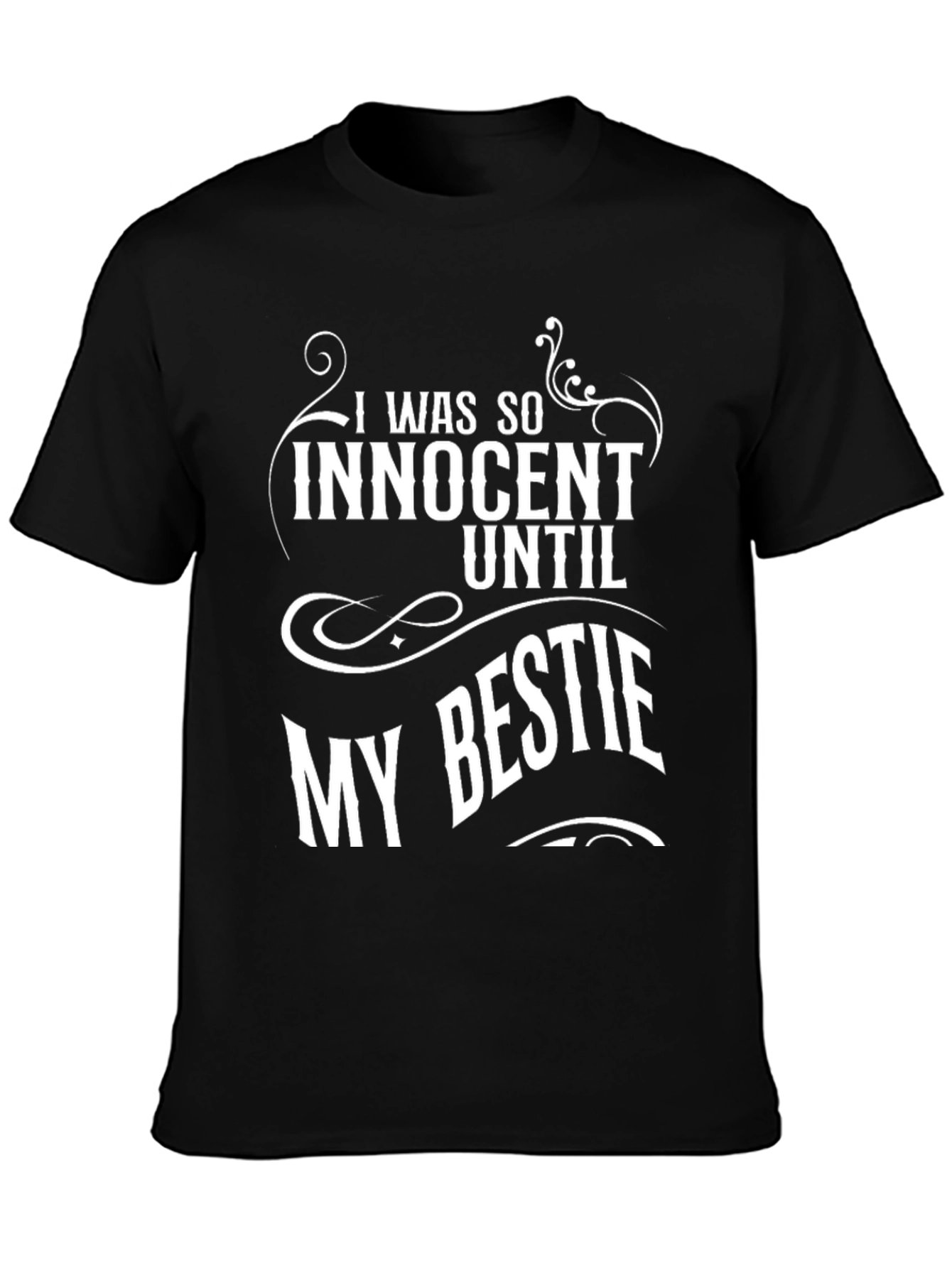 Black I Was So Innocent T-Shirt view 3
