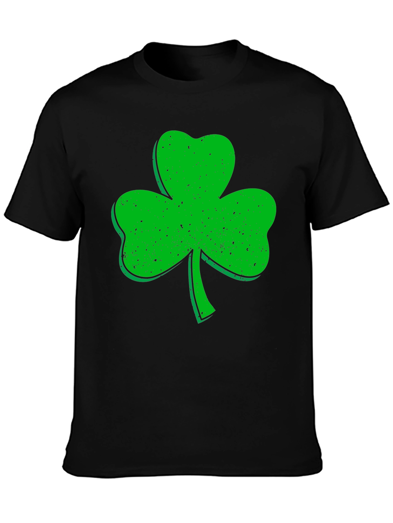 Black Shamrock Graphic Tee - St. Patrick's Day Apparel view 3