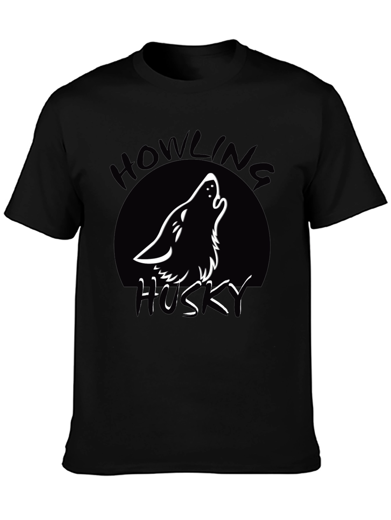 Howling Husky T-Shirt - Black - 3