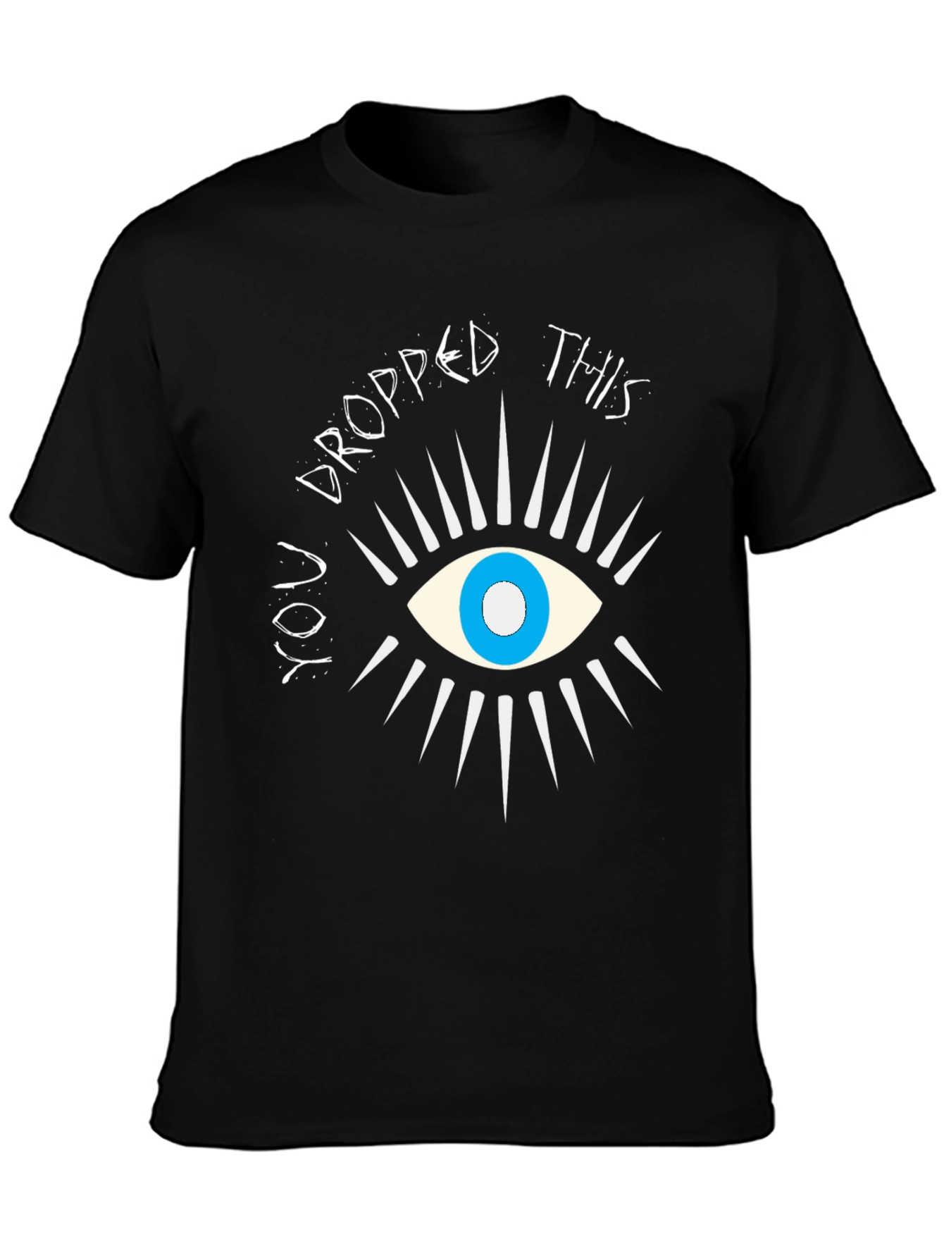 Black Eye Graphic Black T-Shirt: You Dropped This view 3