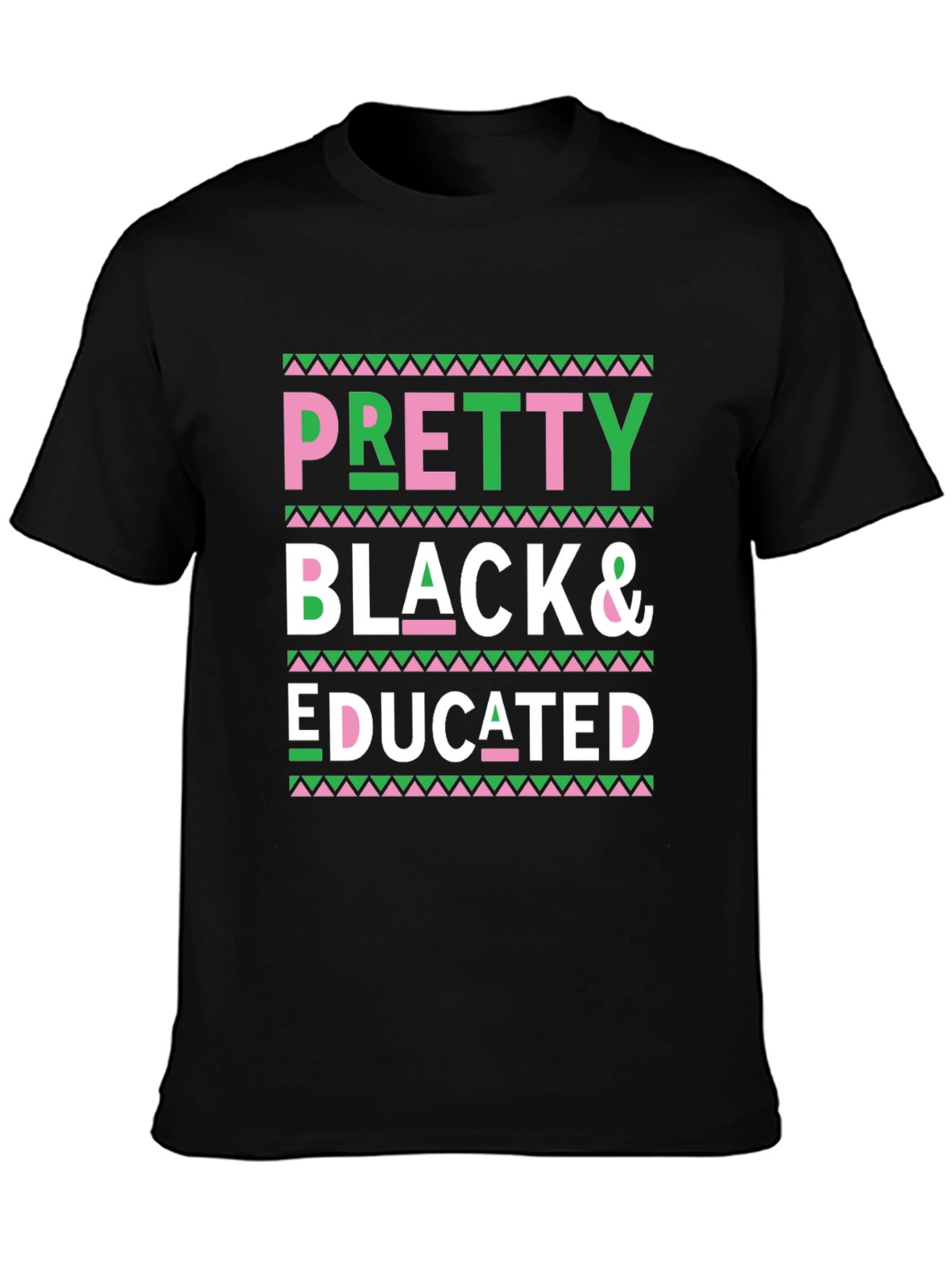 Black Pretty Black & Educated Tee view 3