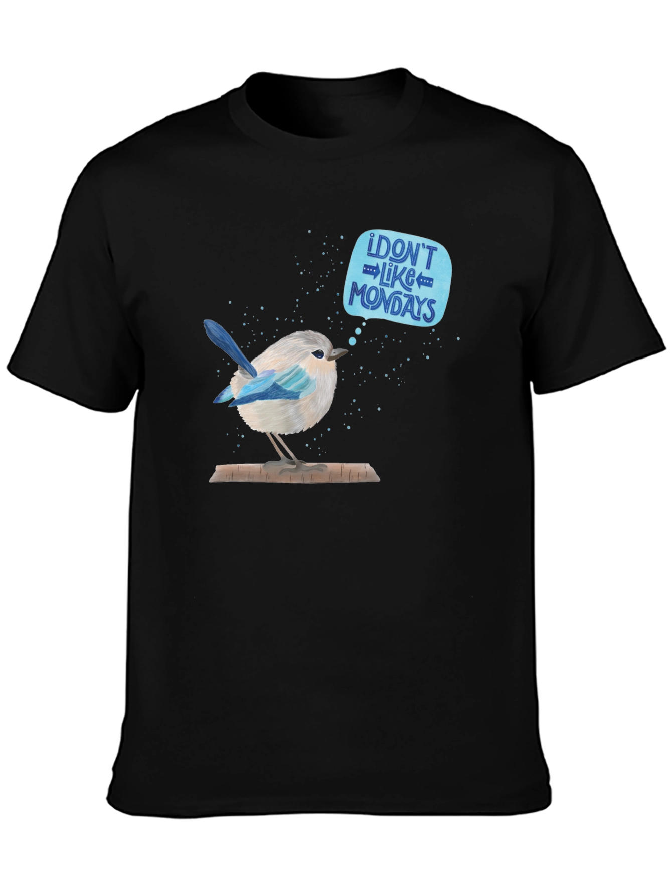 Black I Don't Like Mondays Graphic Tee view 3