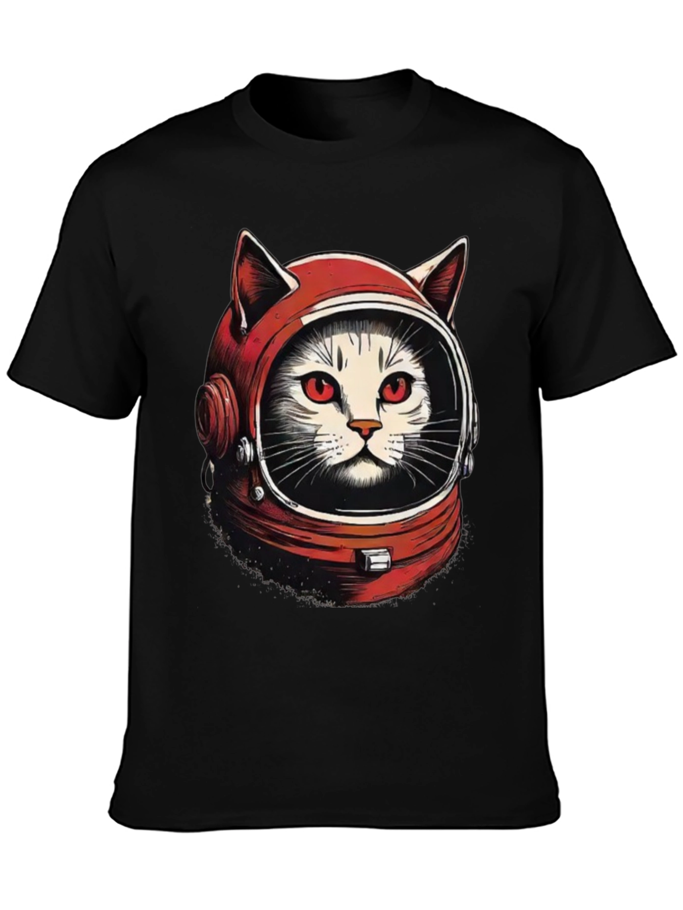 Black Catstronaut Graphic T-Shirt view 3