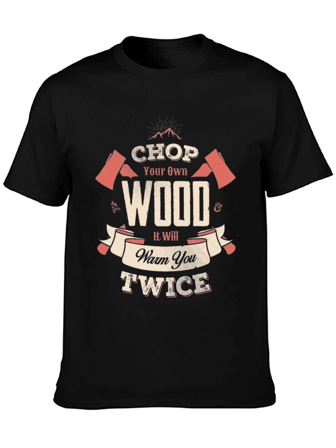 Black Chop Your Own Wood Black T-Shirt view 3