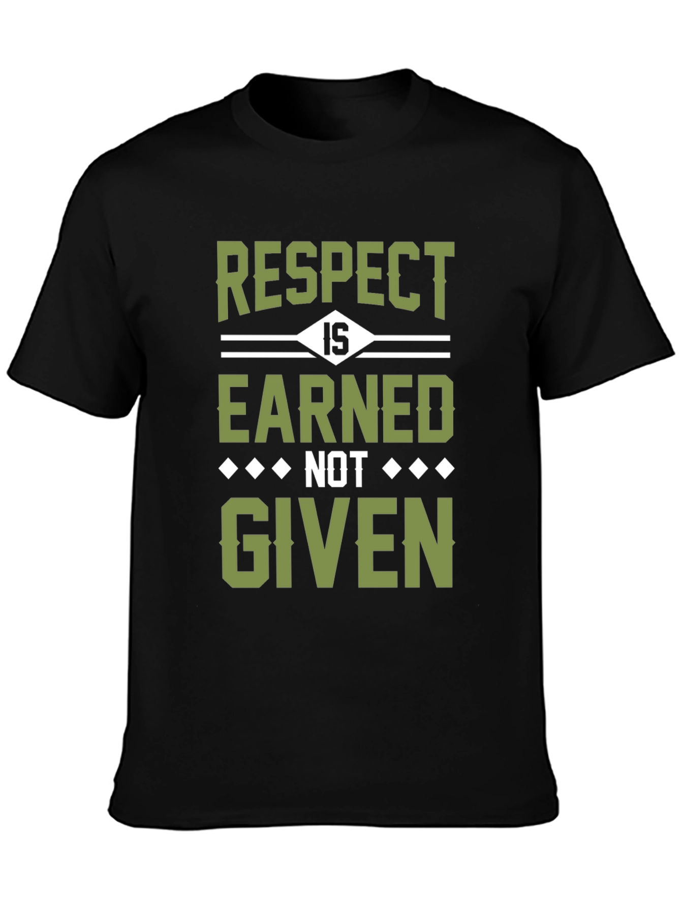 Black Respect is Earned T-Shirt view 3
