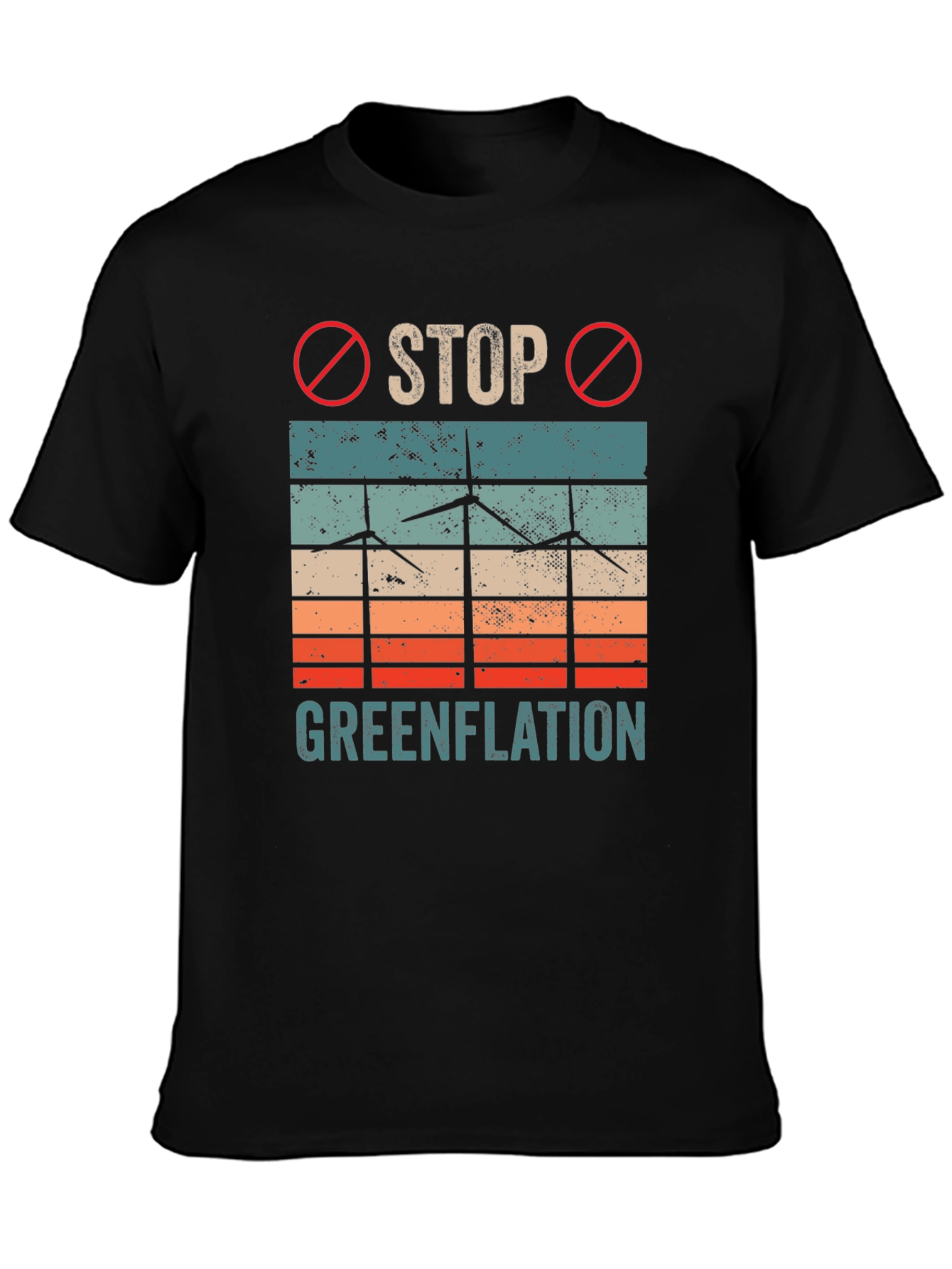 Black Stop Greenflation T-Shirt view 3