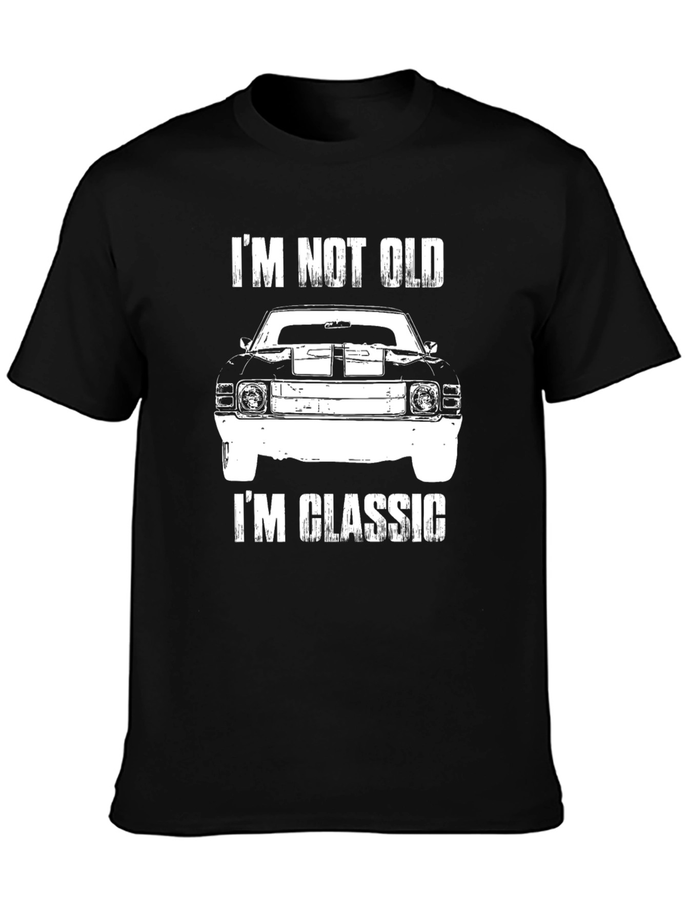 Black I'm Not Old I'm Classic Car Graphic T-Shirt view 3