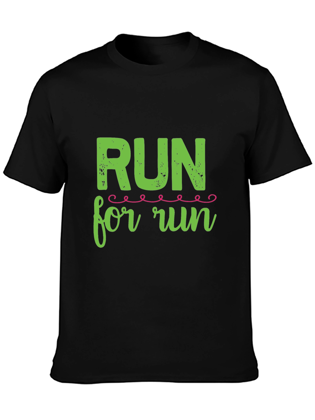 Black Run For Run Black T-Shirt view 3