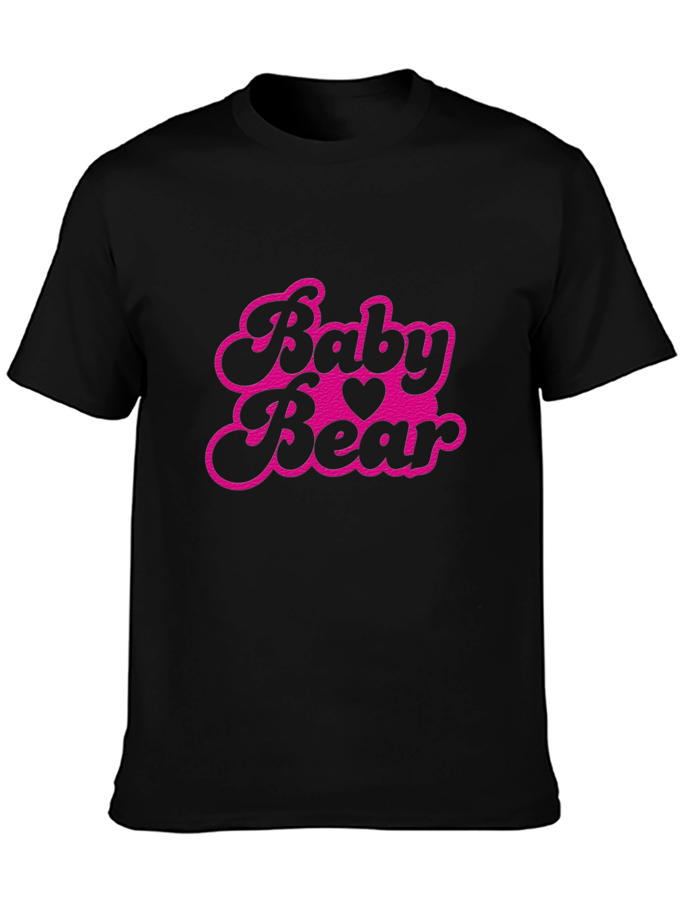 Black Baby Bear Black Graphic Tee view 3