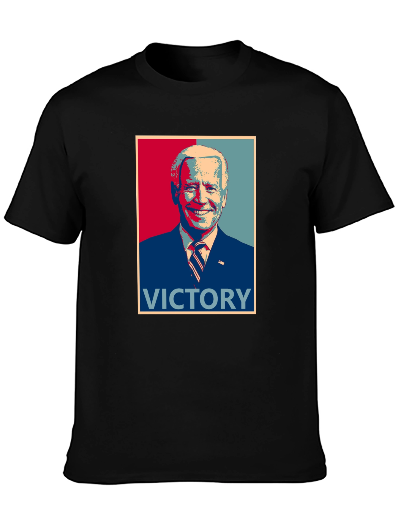 Black Victory Graphic Tee - Patriotic Political T-Shirt view 3