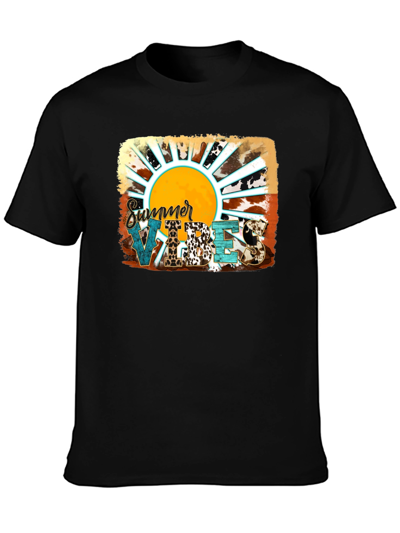 Black Summer Vibes Graphic Tee view 3