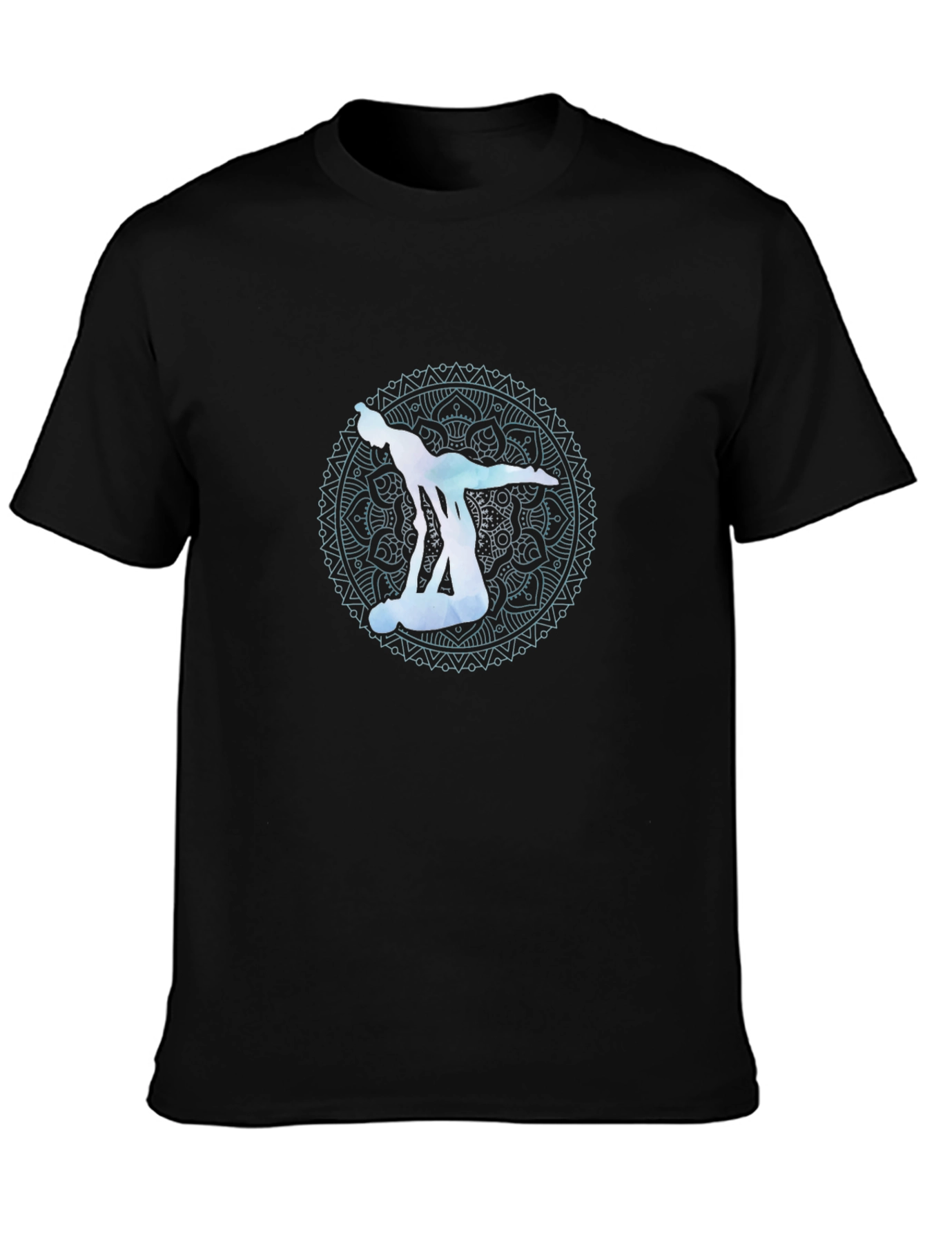 Black Yoga Acrobatic T-Shirt view 3