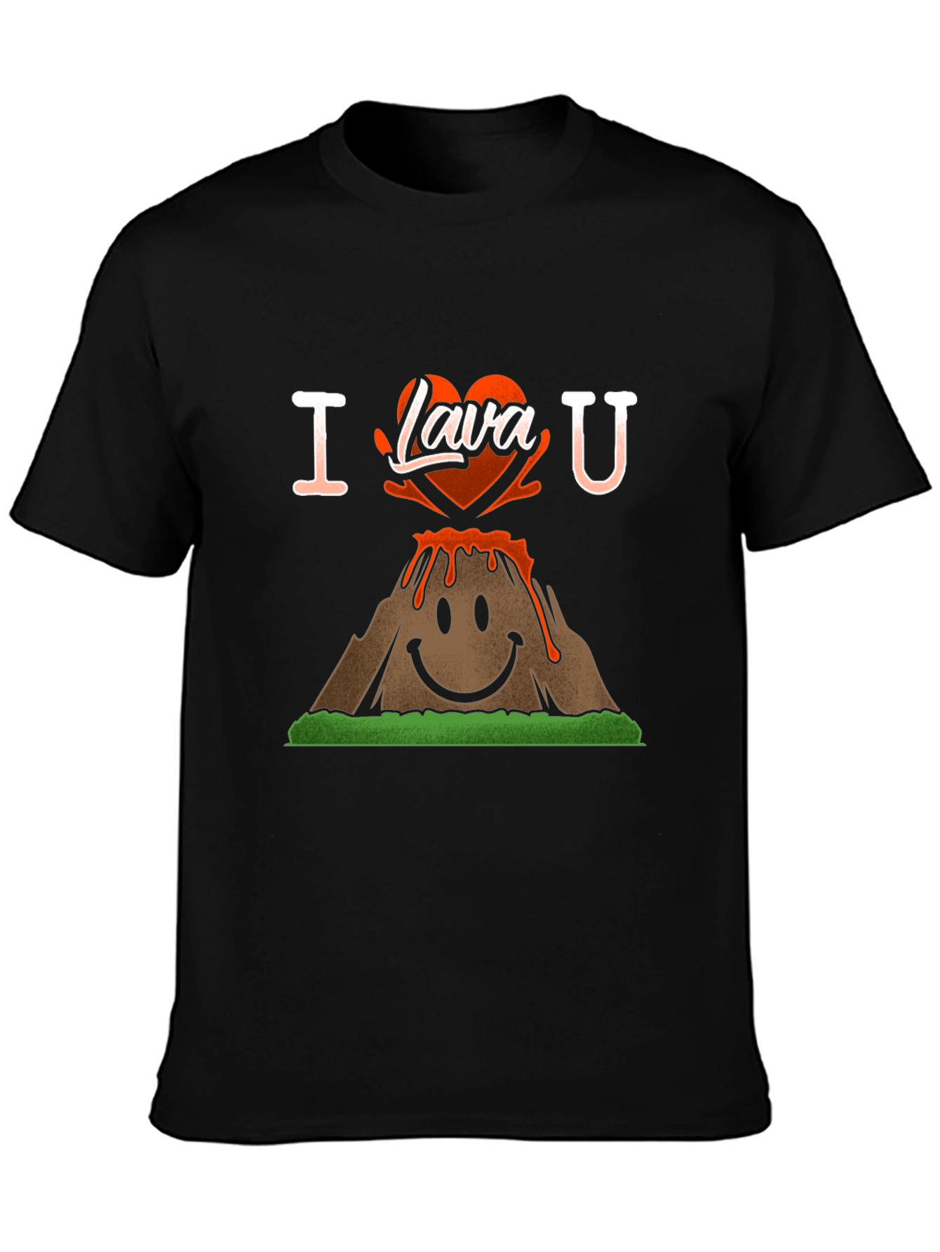 I Lava You T-Shirt - Volcano Heart Graphic Tee - 3
