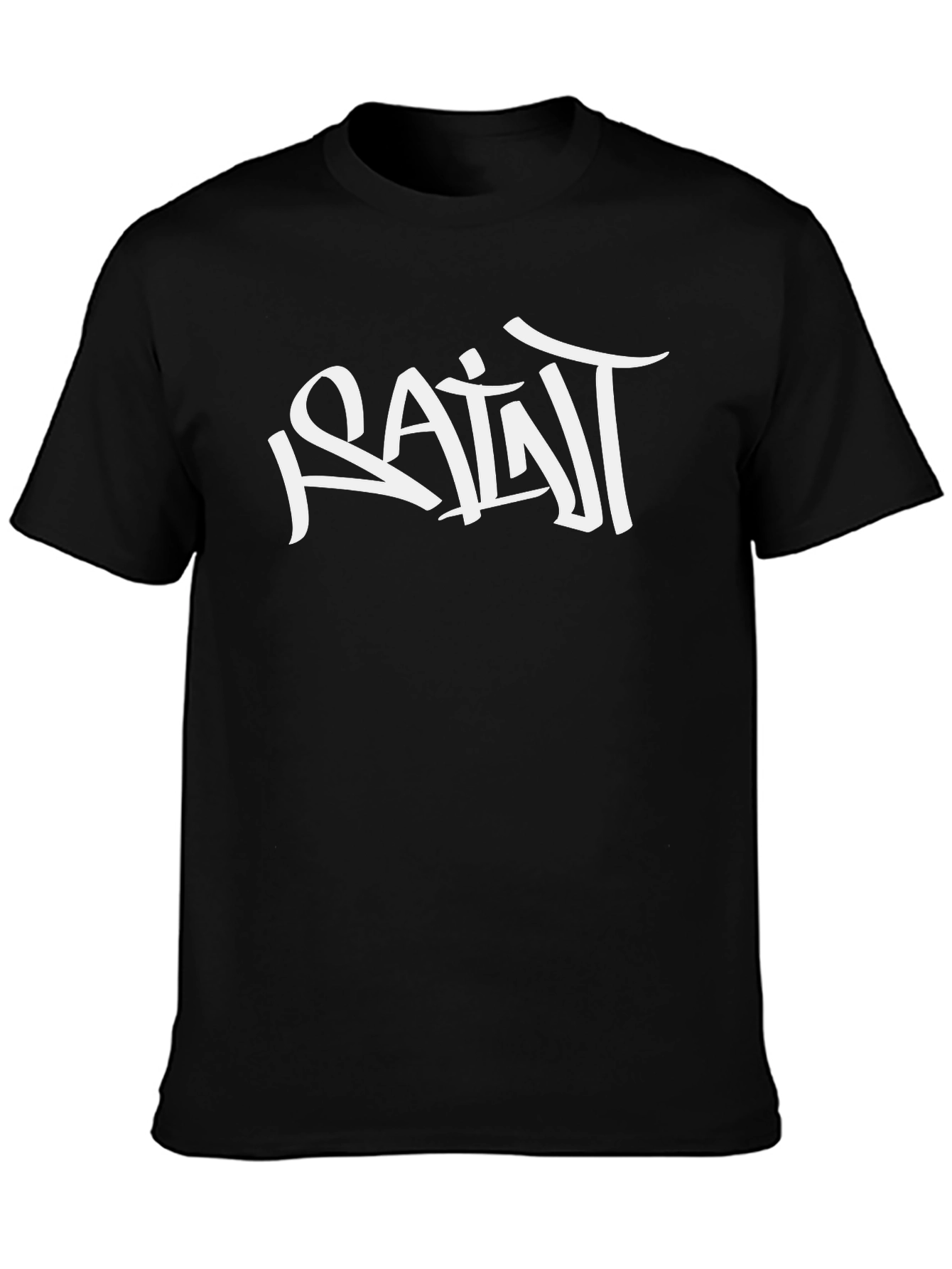 Black SAINT Graphic Black T-Shirt view 3