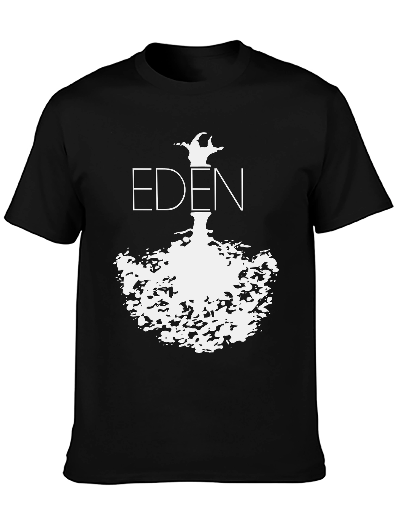 Black Eden Graphic Black T-Shirt | Minimalist Design view 3
