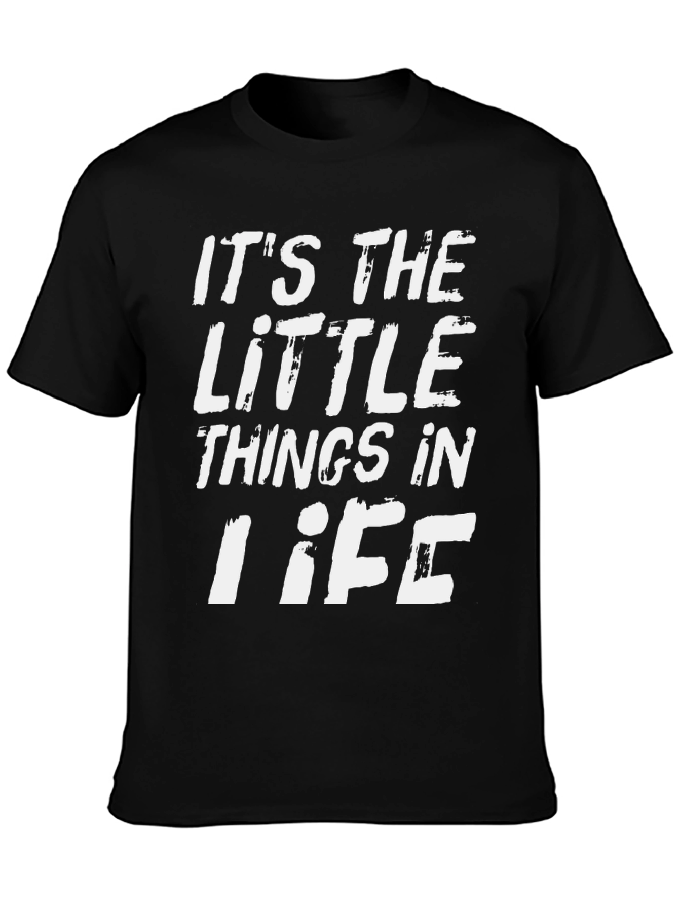 Black Little Things in Life Graphic T-Shirt view 3