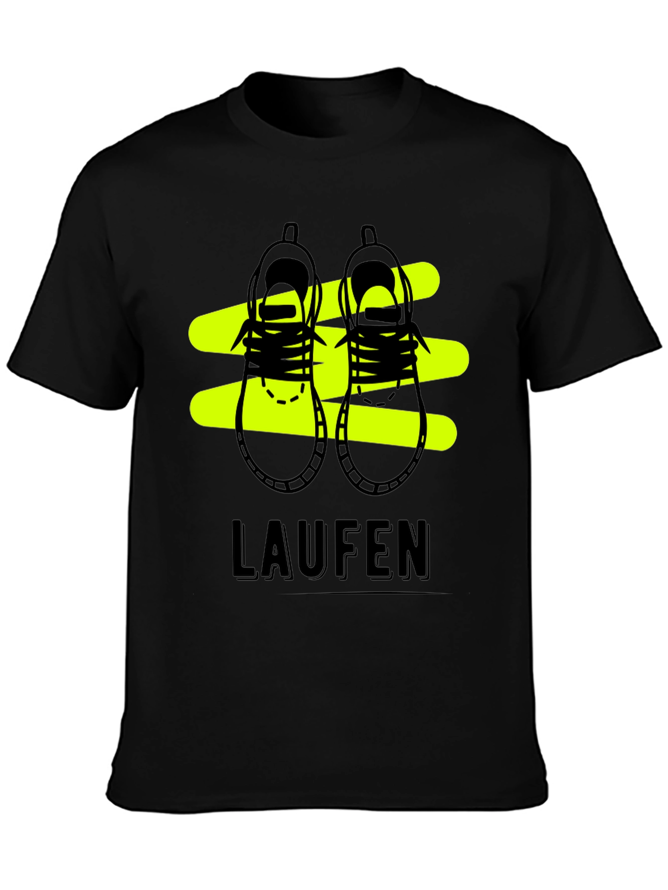 Black Laufen Black Graphic Tee - Running Shoes view 3