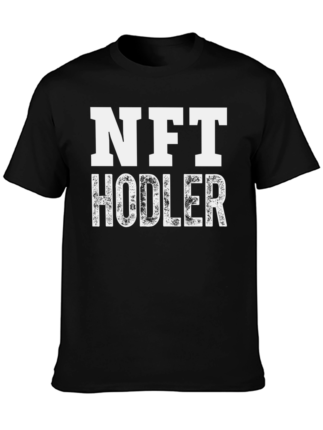 Black NFT Hodler T-Shirt - Crypto Investor Apparel view 3