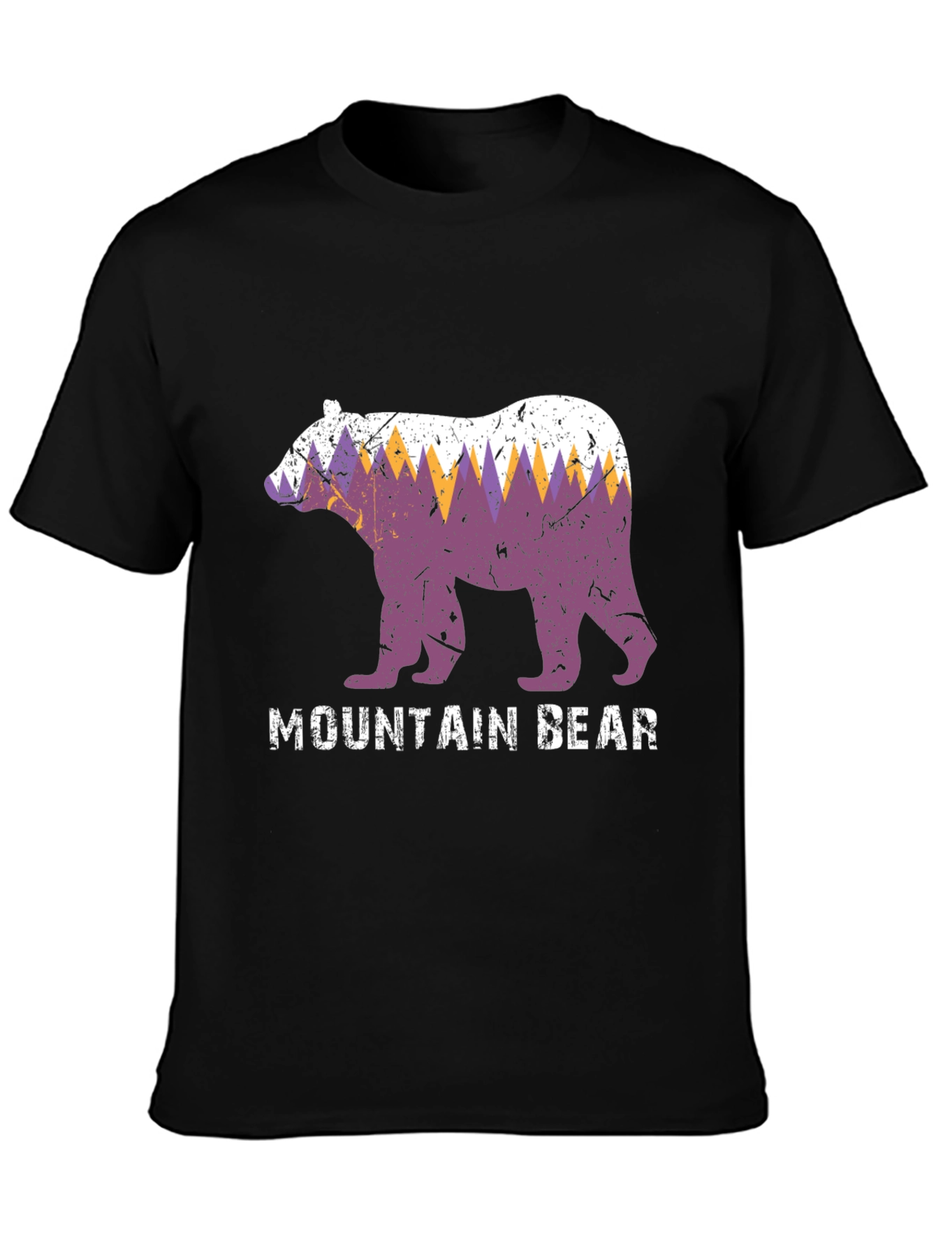 Black Mountain Bear Graphic Tee - Nature Lover's T-Shirt view 3
