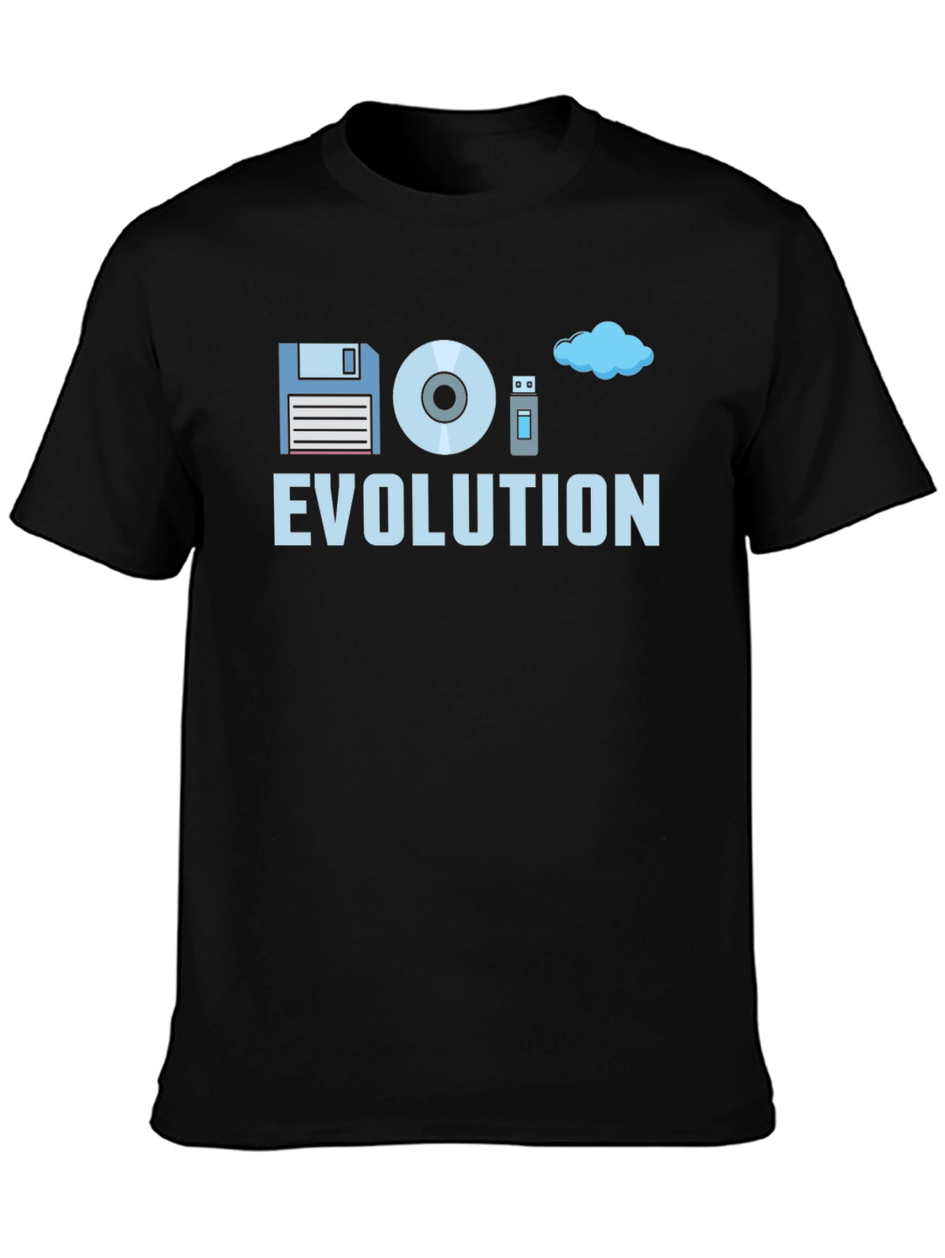 Black Evolution of Storage Black T-Shirt view 3
