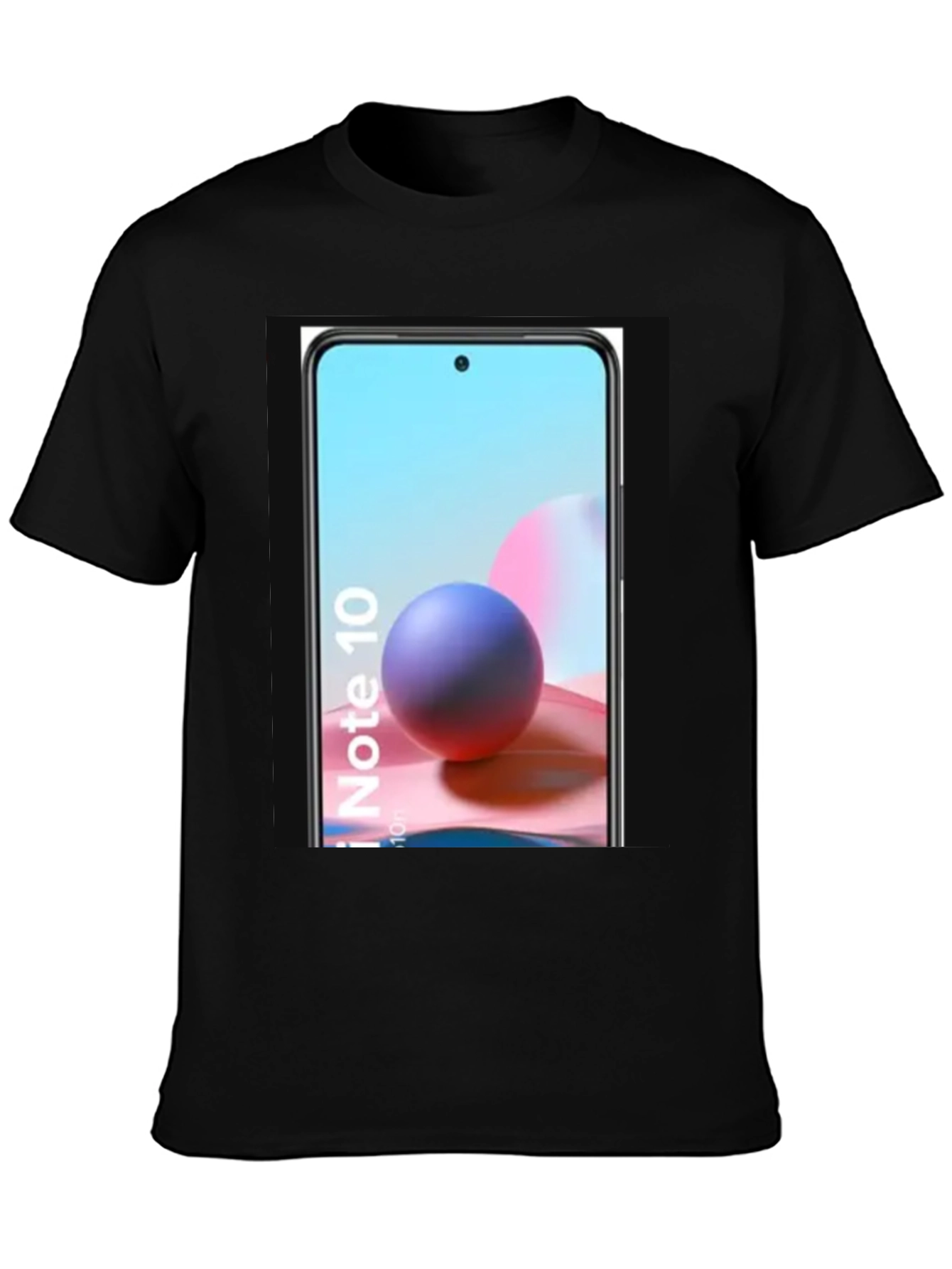 Black Cool Phone Graphic Tee - Black Casual Shirt view 3