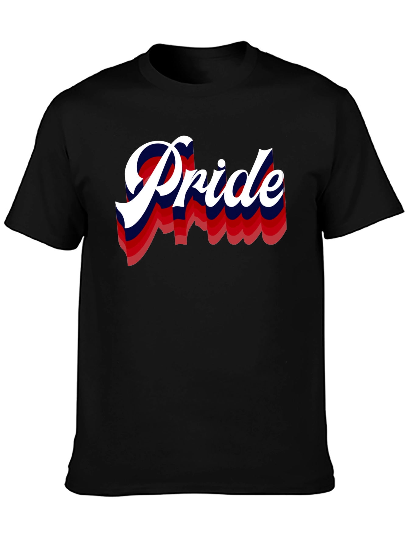 Black Pride Graphic Print Black T-Shirt view 3